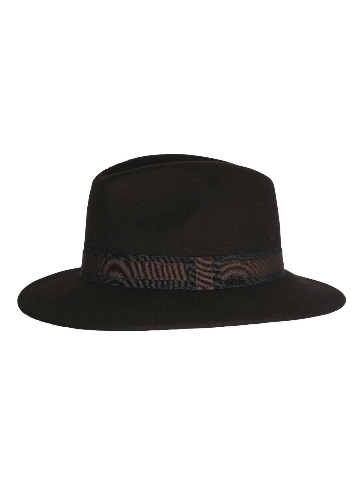 Chapeau fédora 100% laine IDRO - Marron