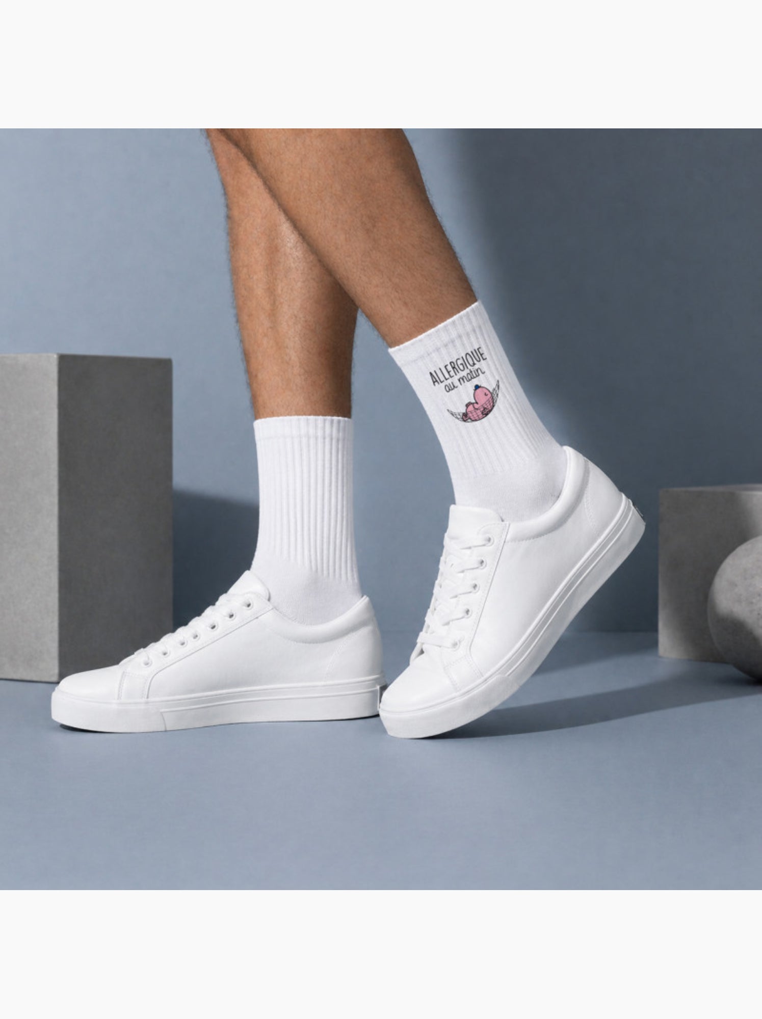 Chaussettes ALLERGIQUE AU MATIN - Blanc