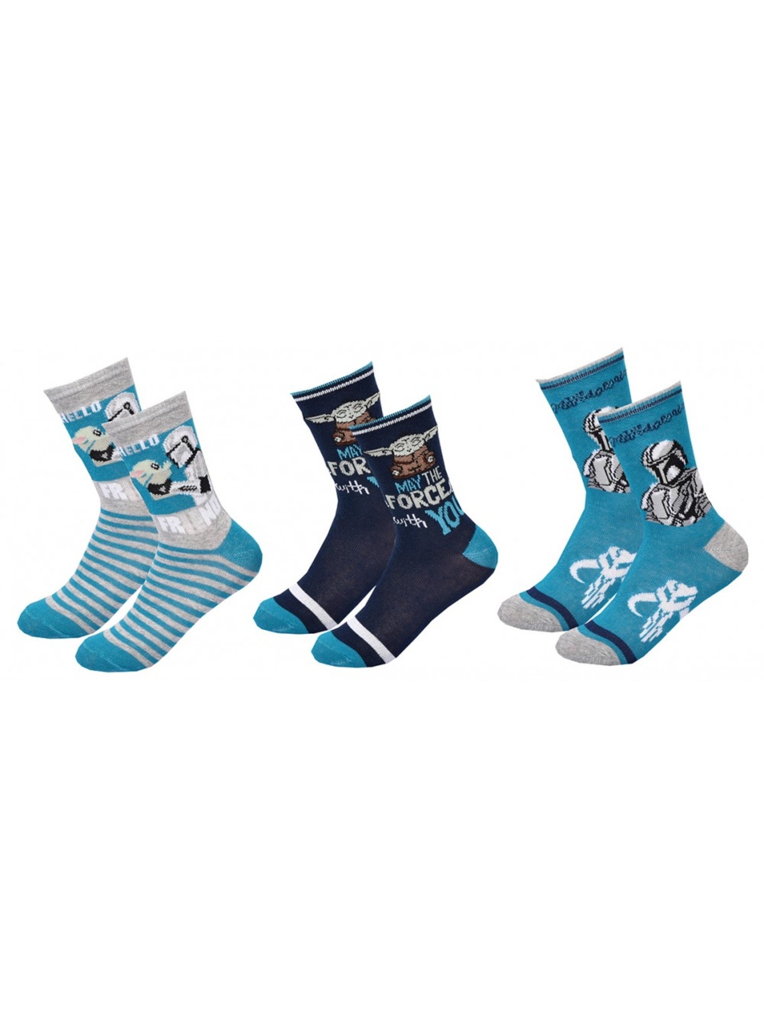 Chaussettes Garçon Licence PACK DE 3 PAIRES - Bleu Multicolore Gris