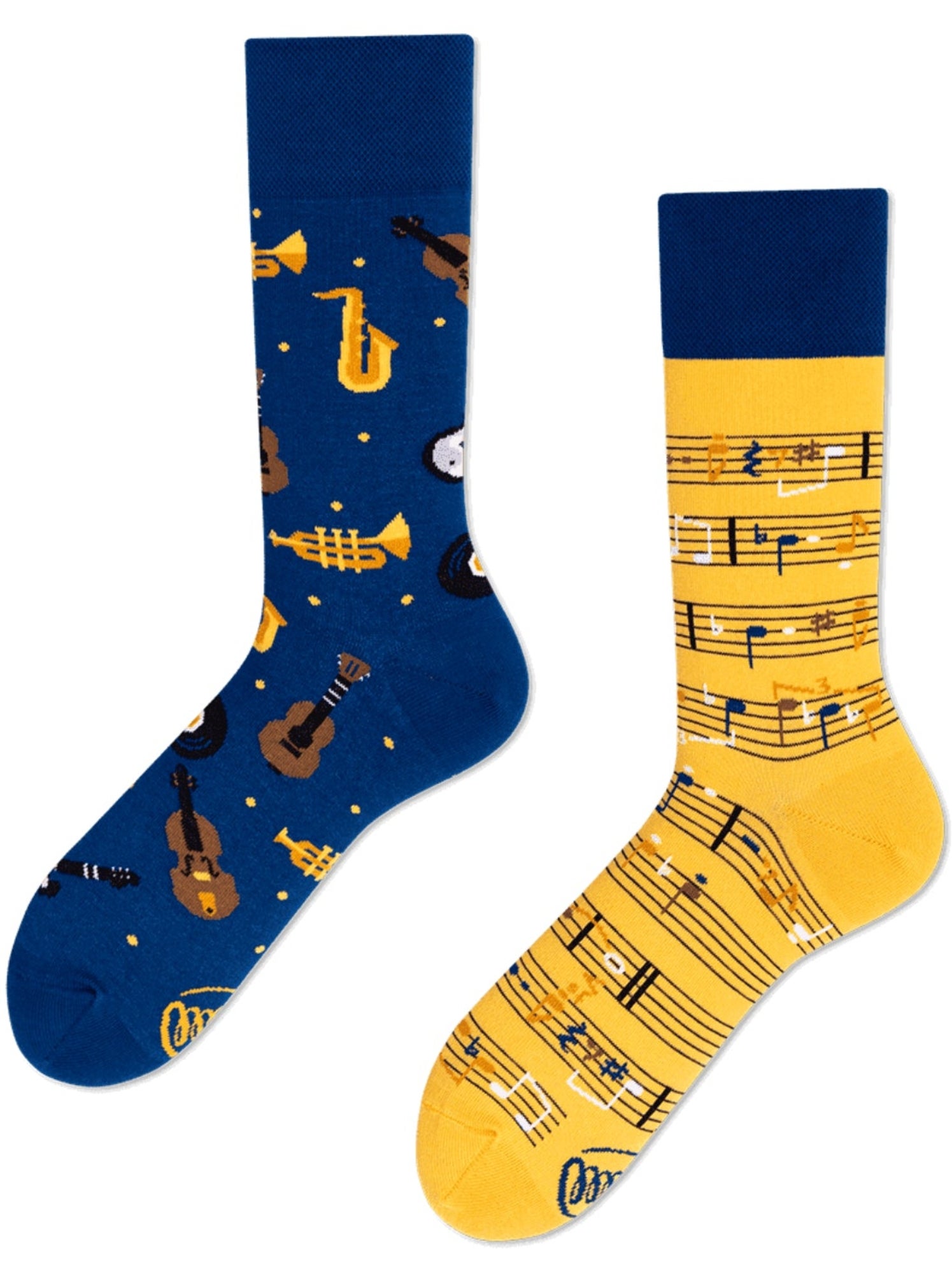 Chaussettes Notes de Musique - Jaune