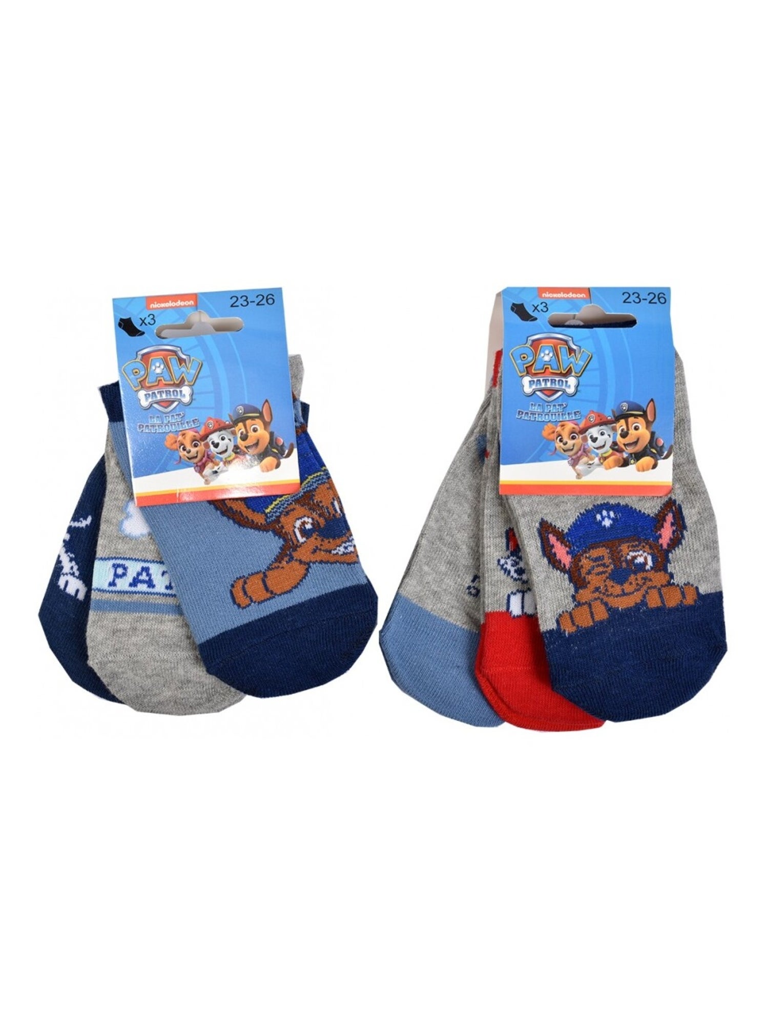 Chaussettes Pack Garçon PAT PATROUILLE - Pack de 9 - Gris Multicolore Gris