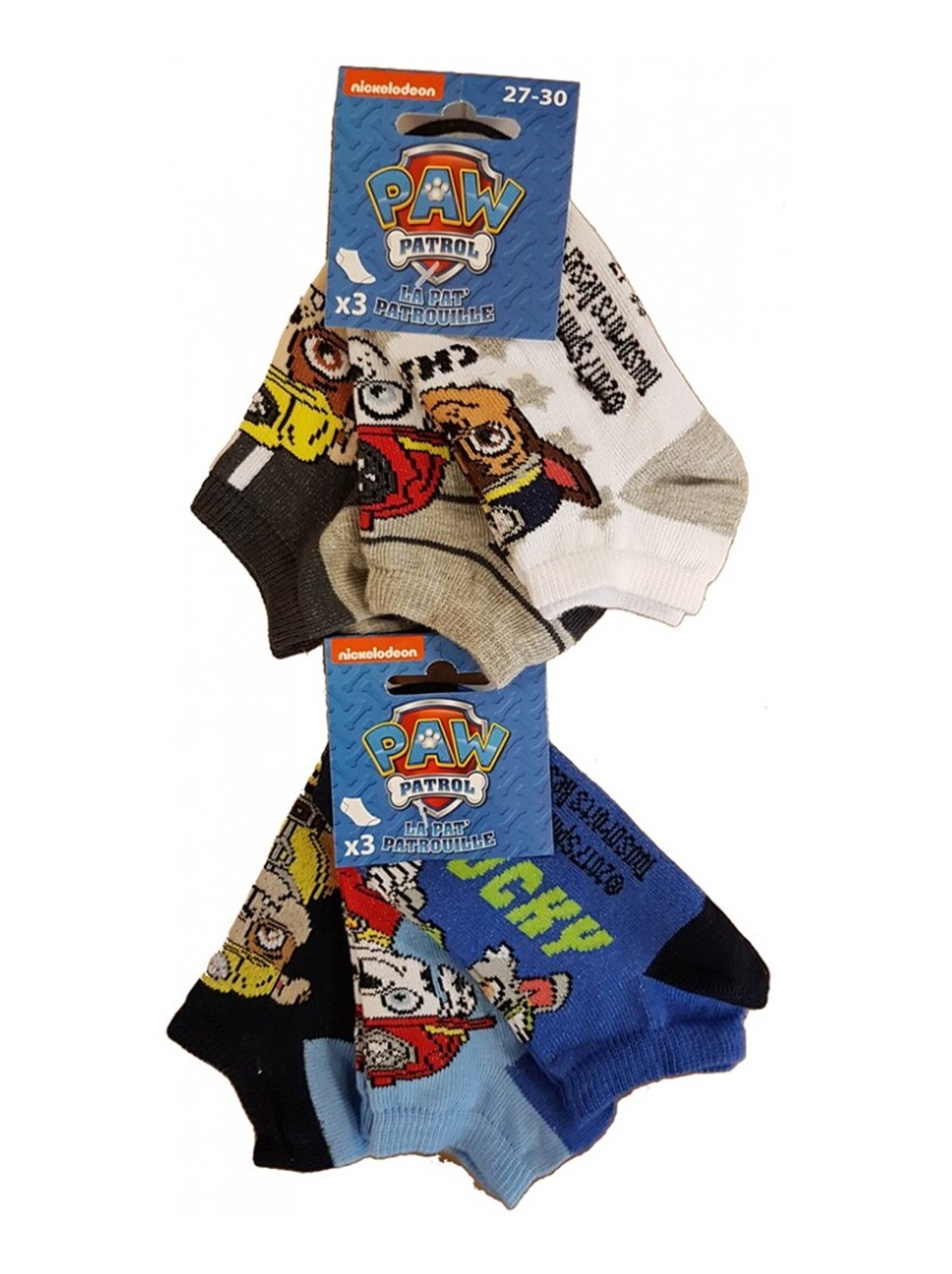 Chaussettes Pack Garçon PAT PATROUILLE - Pack de 9 - Gris Multicolore Gris