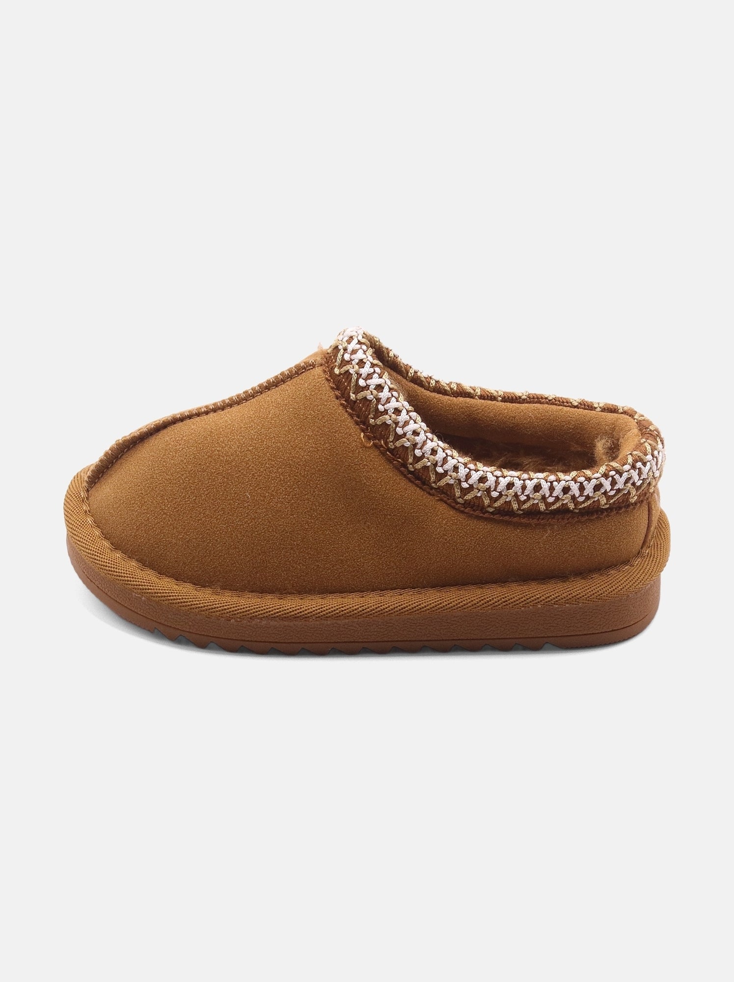 Chausson bébé à enfiler - Camel