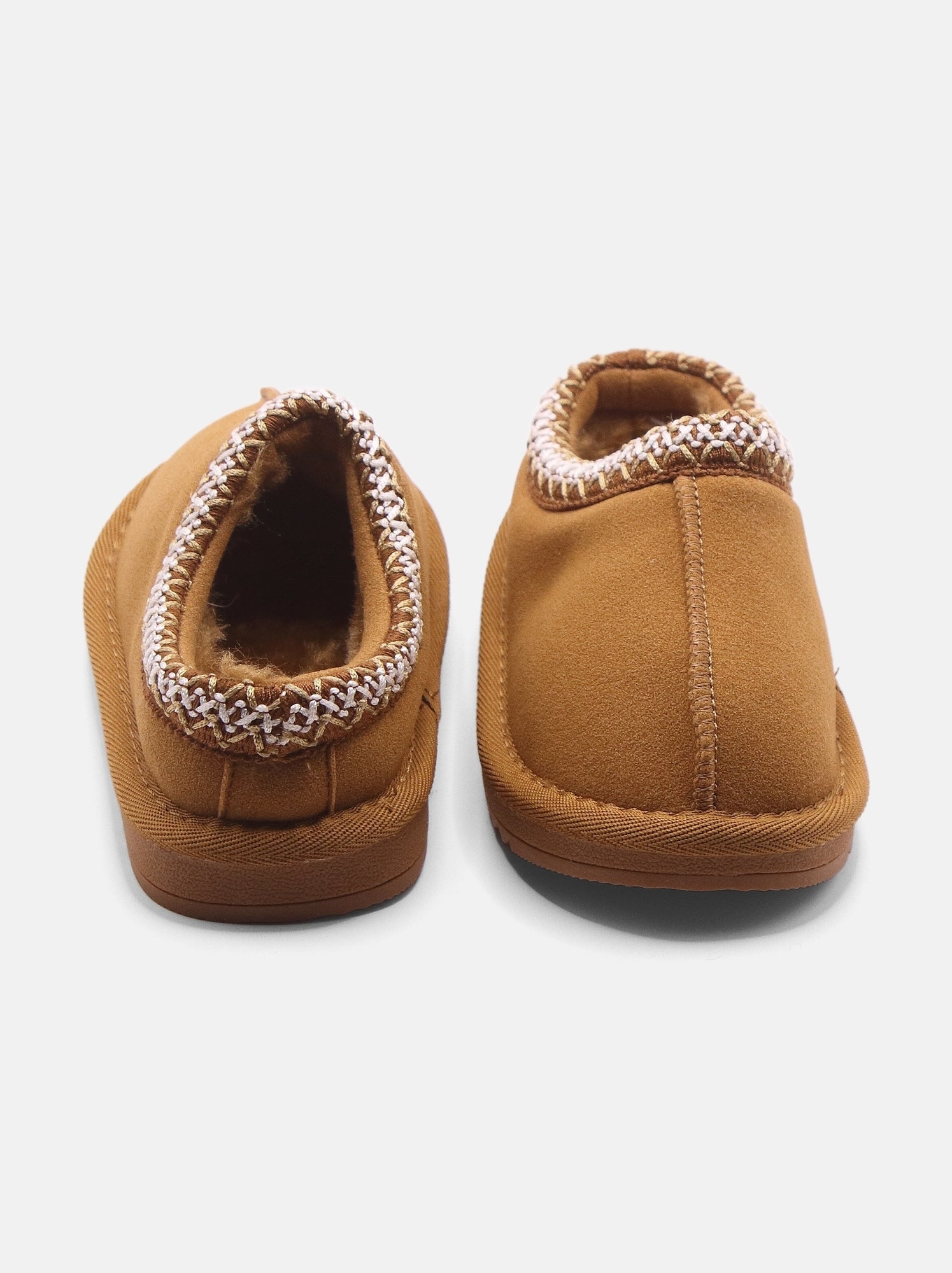 Chausson bébé à enfiler - Camel