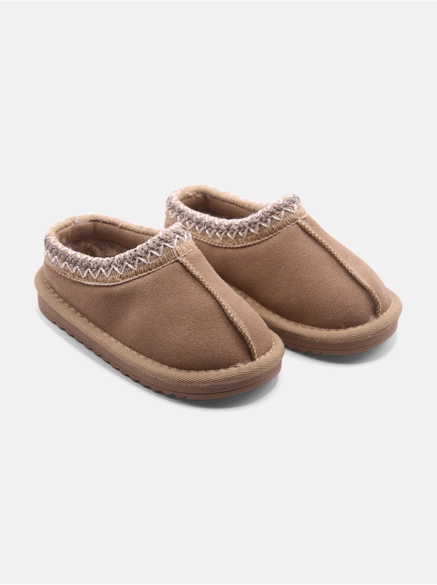 Chausson bébé à enfiler - Marron