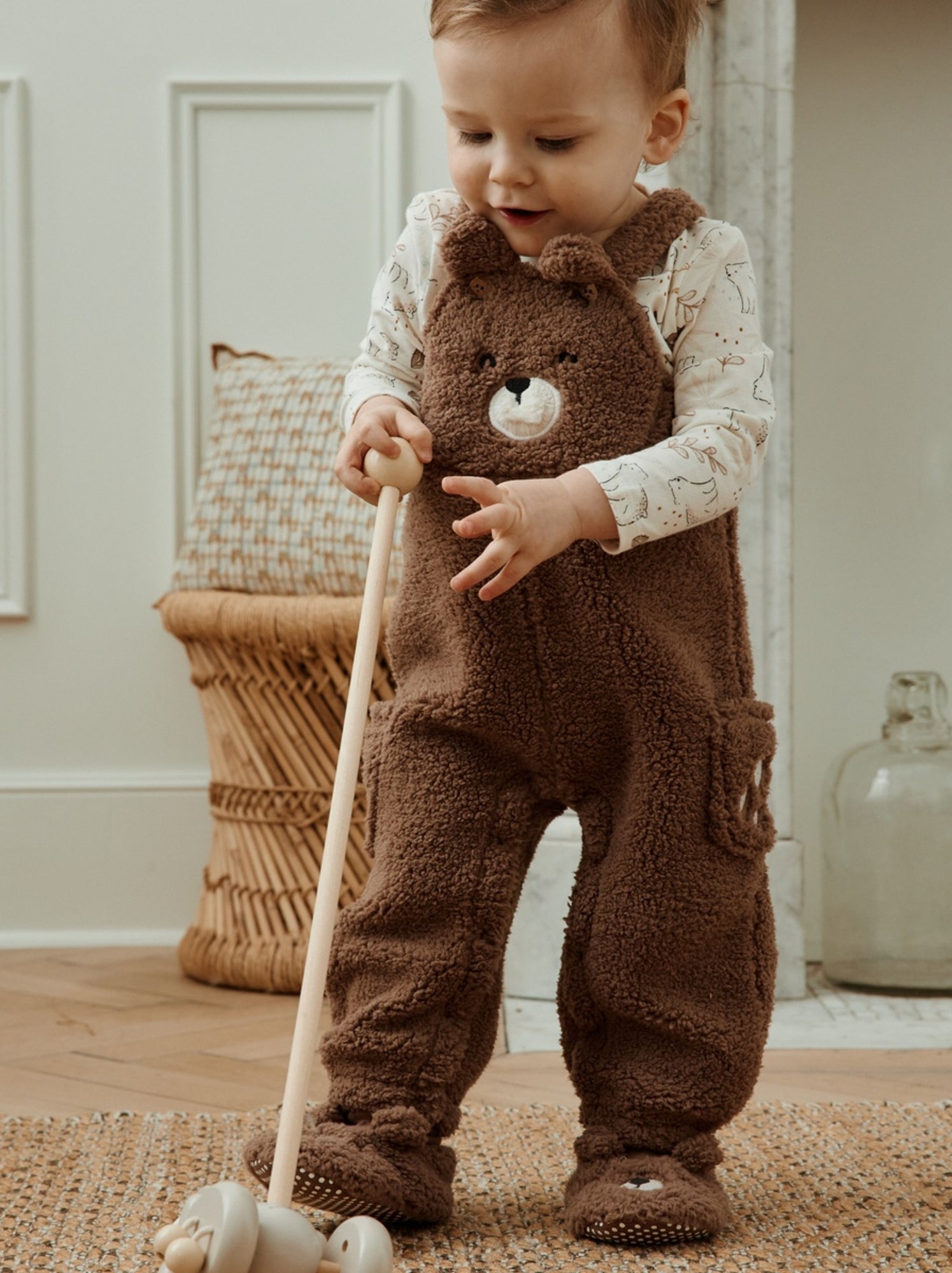 Chaussons bébé Câlins - Marron