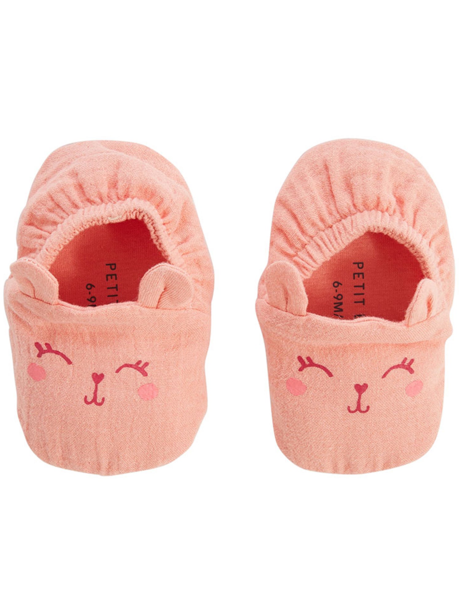 Chaussons bébé en gaze de coton santa giulia - Orange