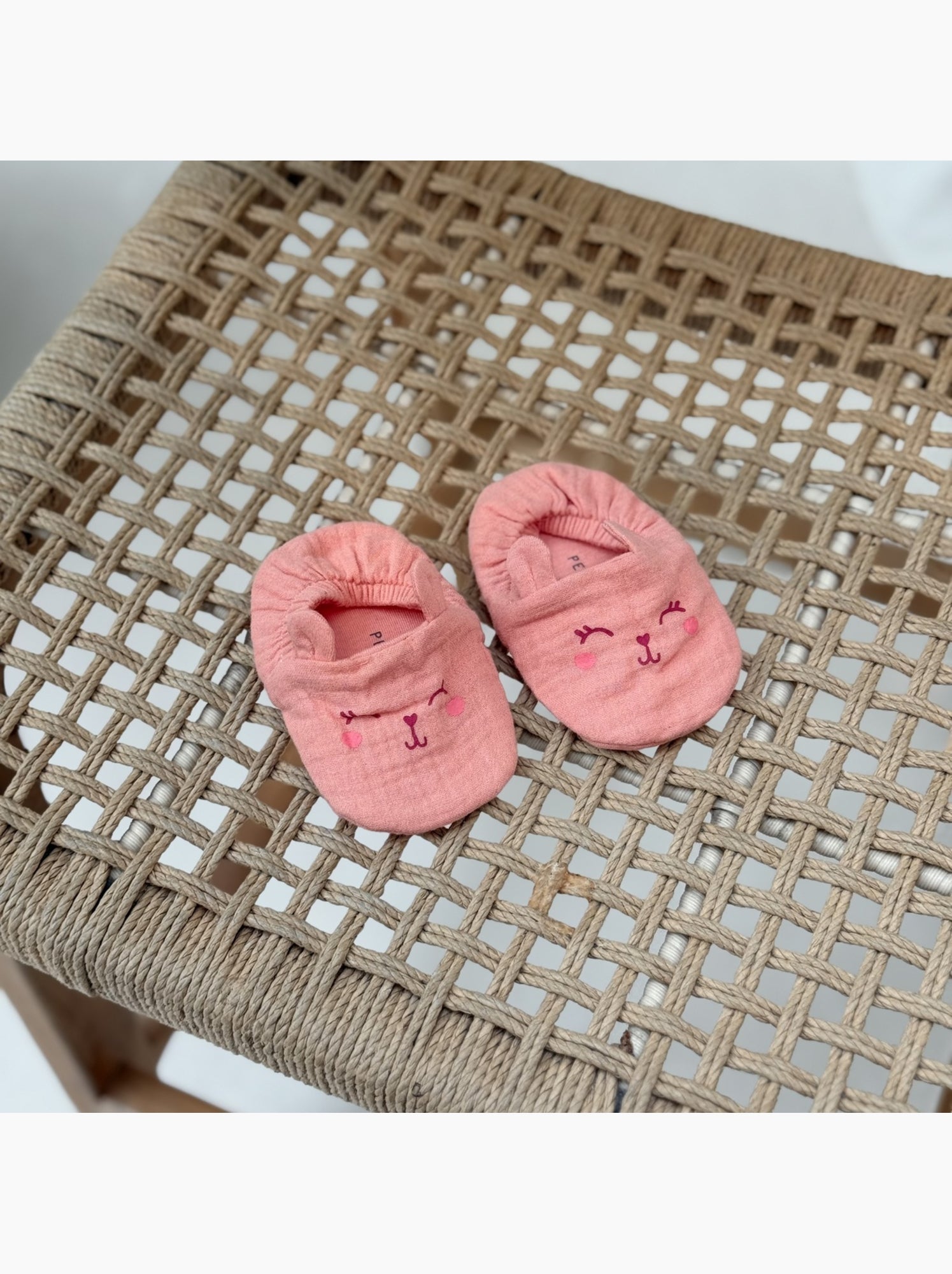 Chaussons bébé en gaze de coton santa giulia - Orange