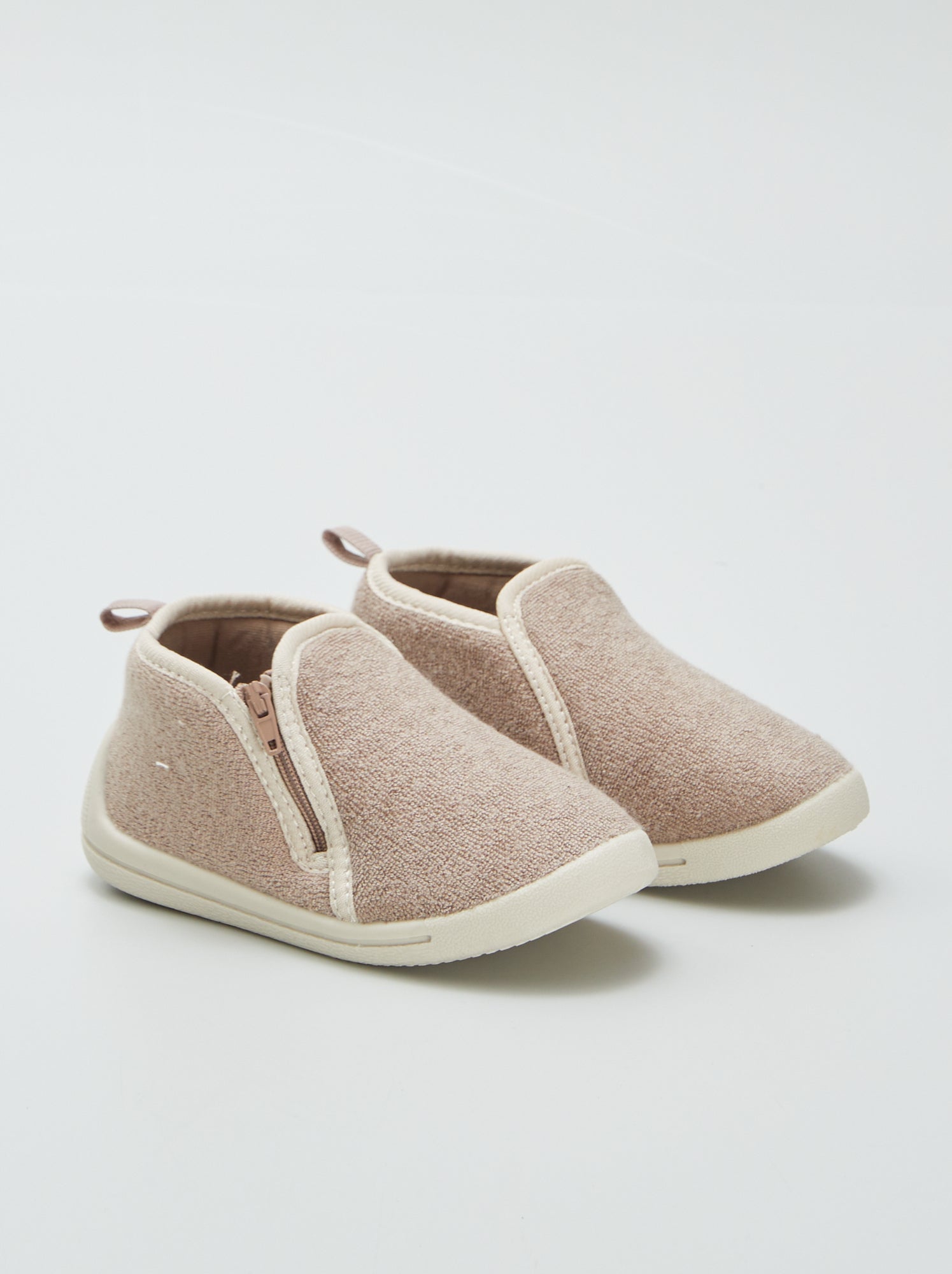 Chaussons boots - Beige