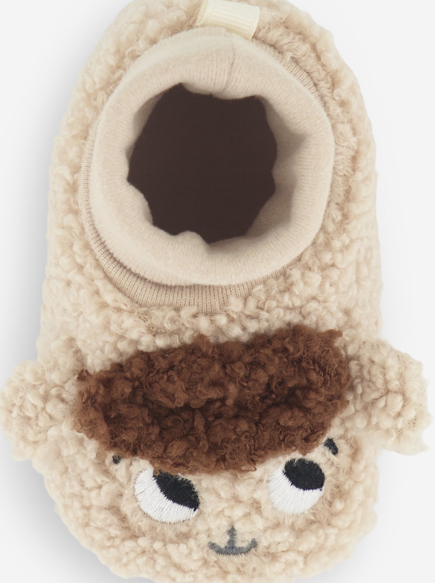 Chaussons doux 'têtes de moutons' - Beige