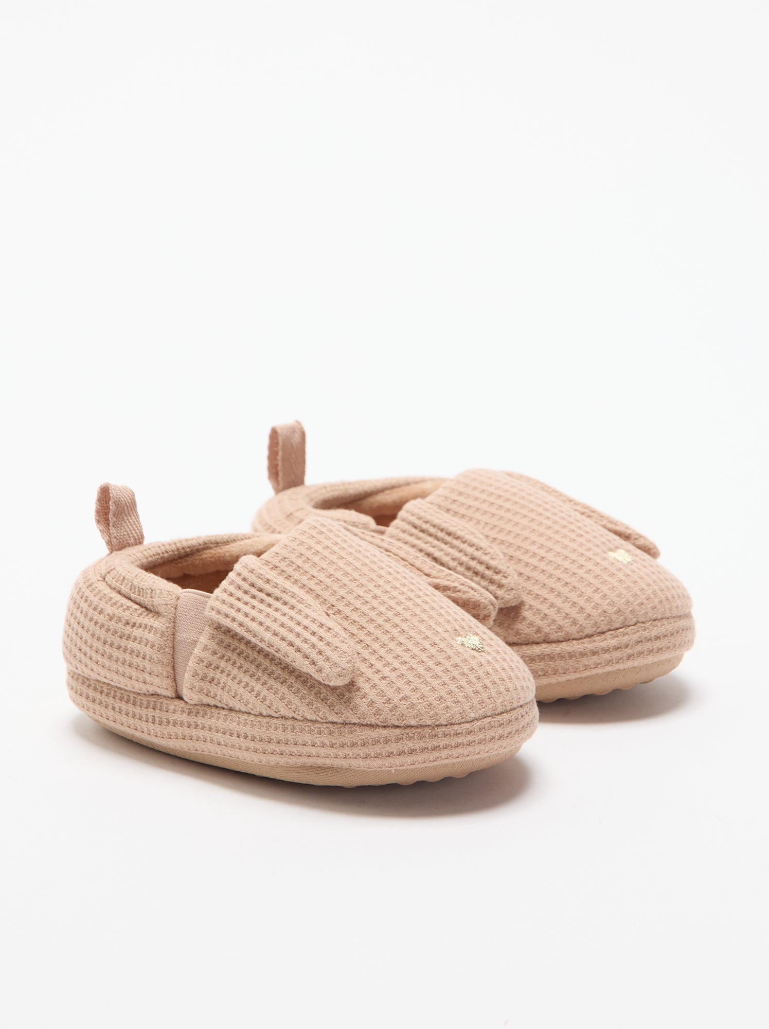 Chaussons en nid d'abeille - Marron
