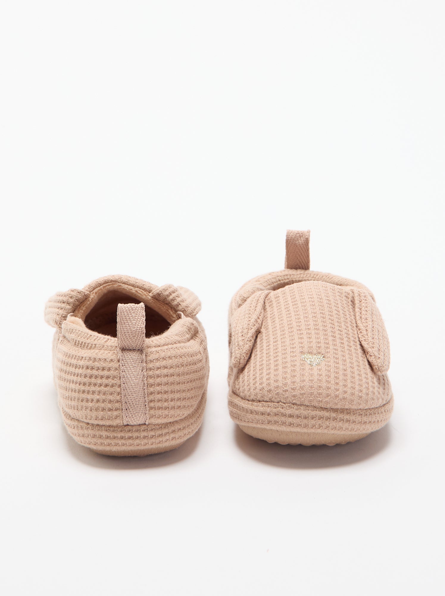 Chaussons en nid d'abeille - Marron