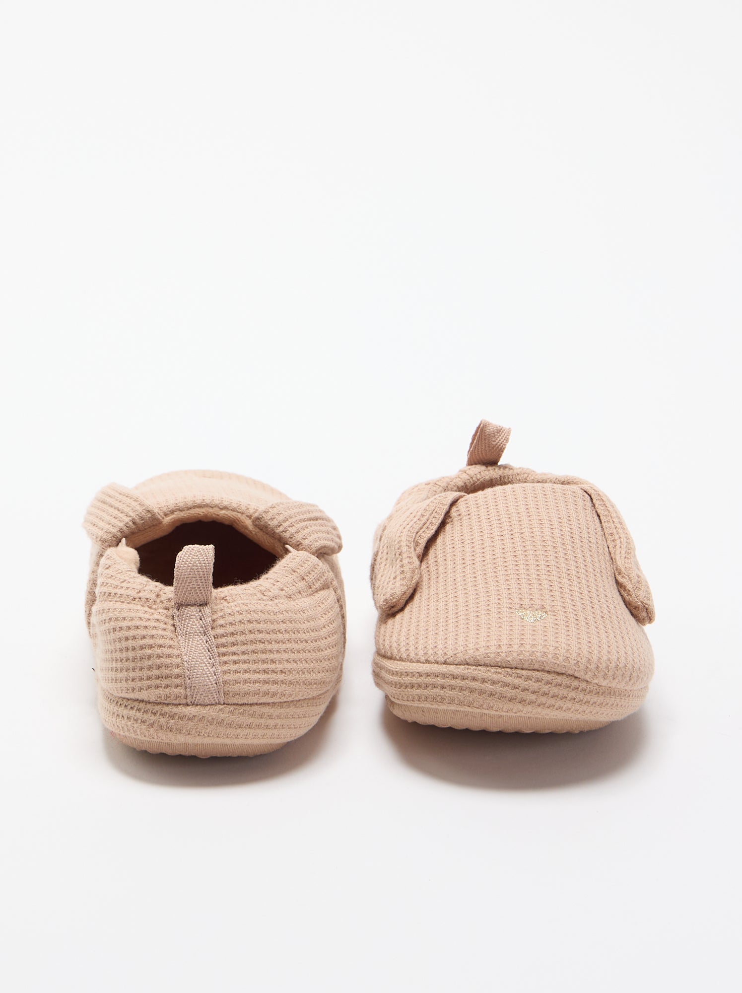 Chaussons en nid d'abeille - Marron