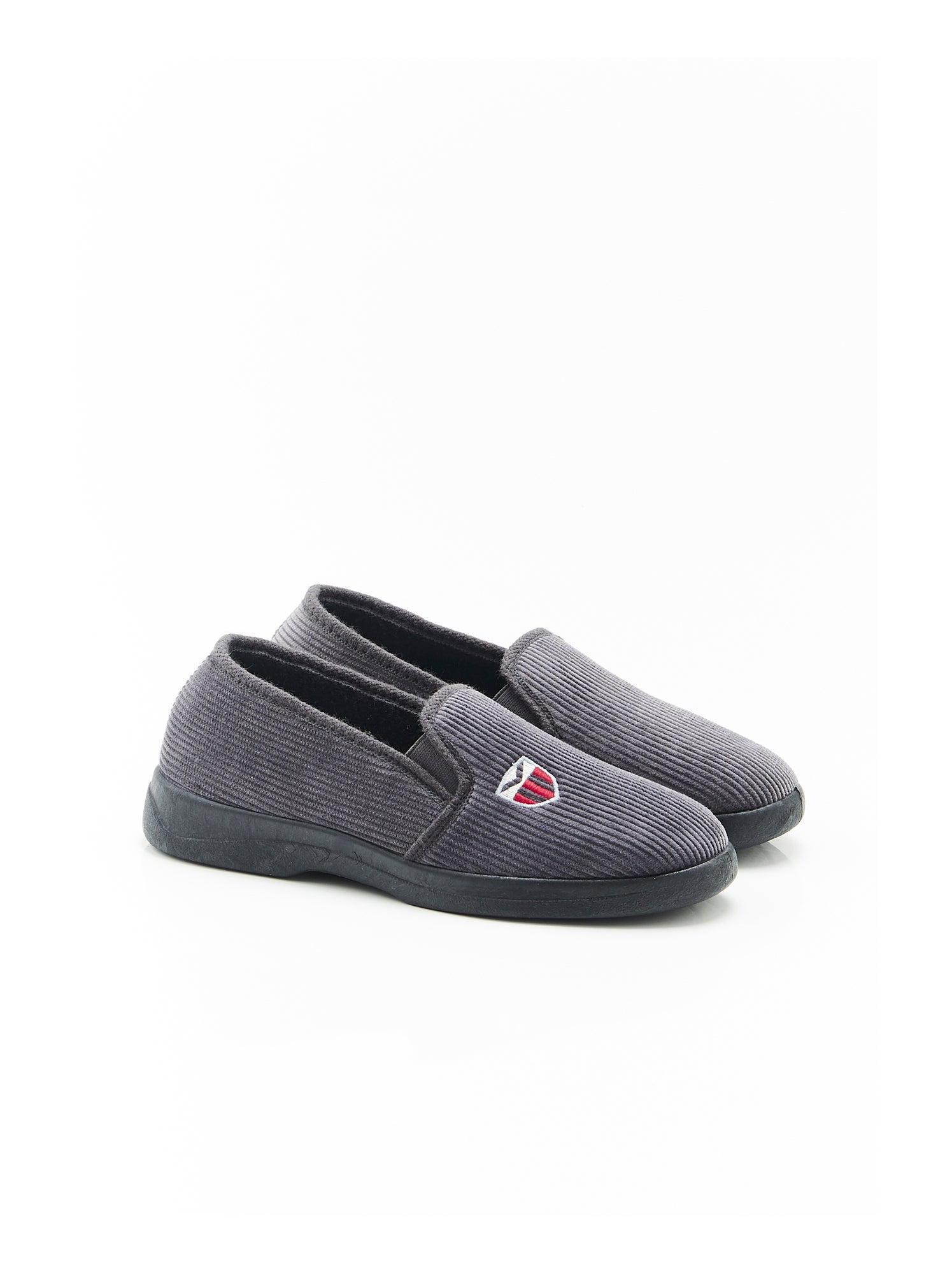Chaussons en velours côtelé - damart - Gris