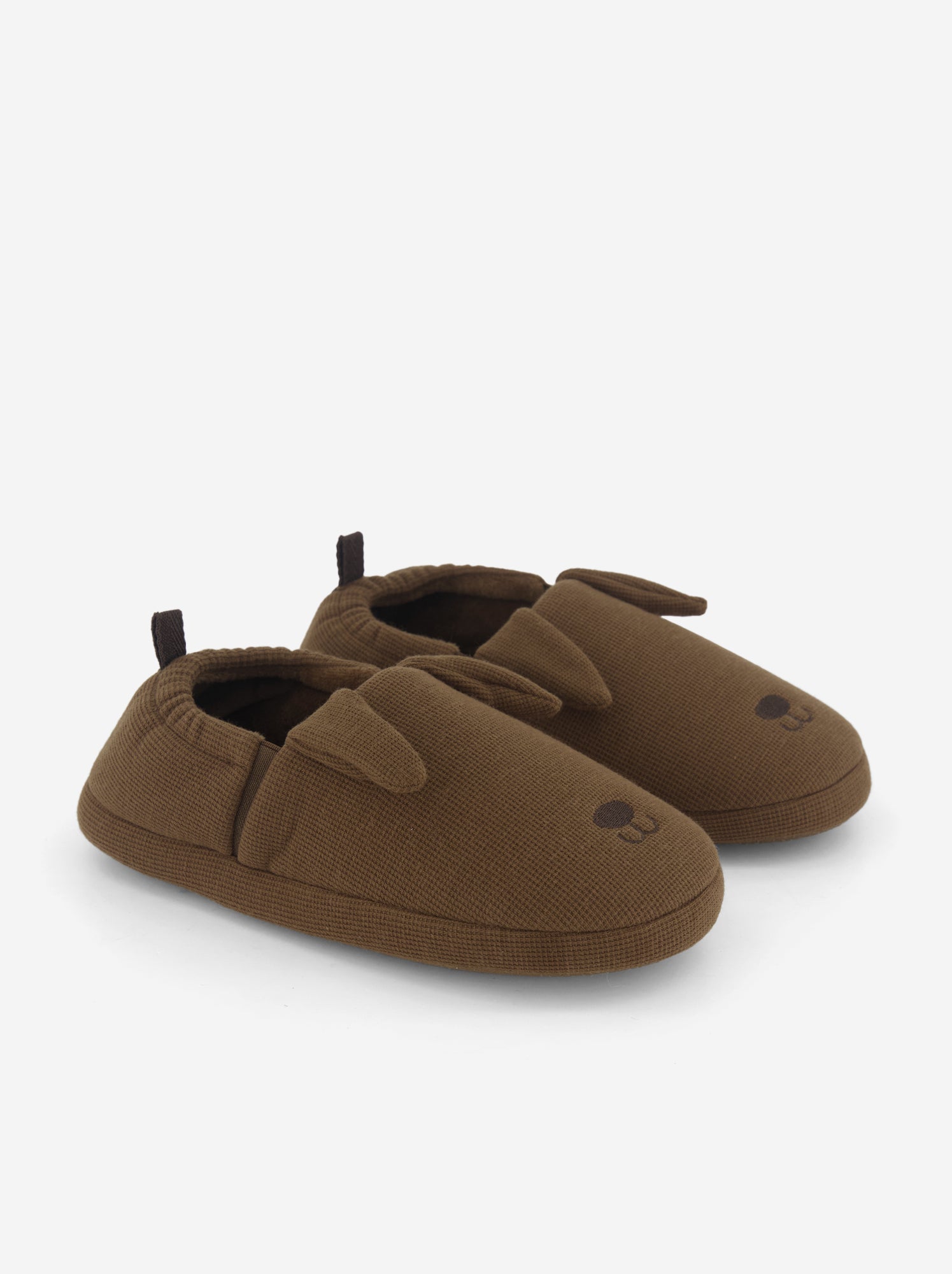 Chaussons forme charentaise - Marron