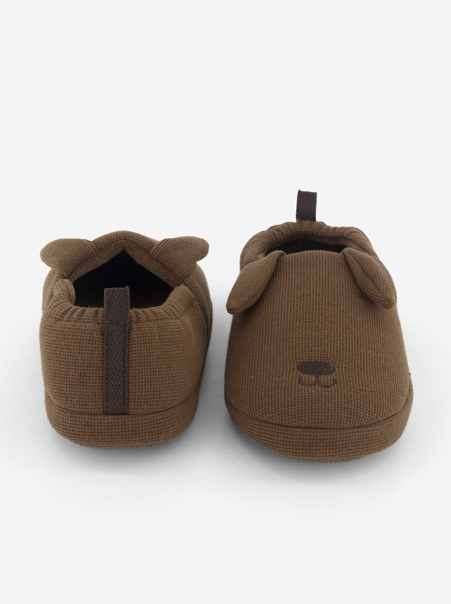 Chaussons forme charentaise - Marron