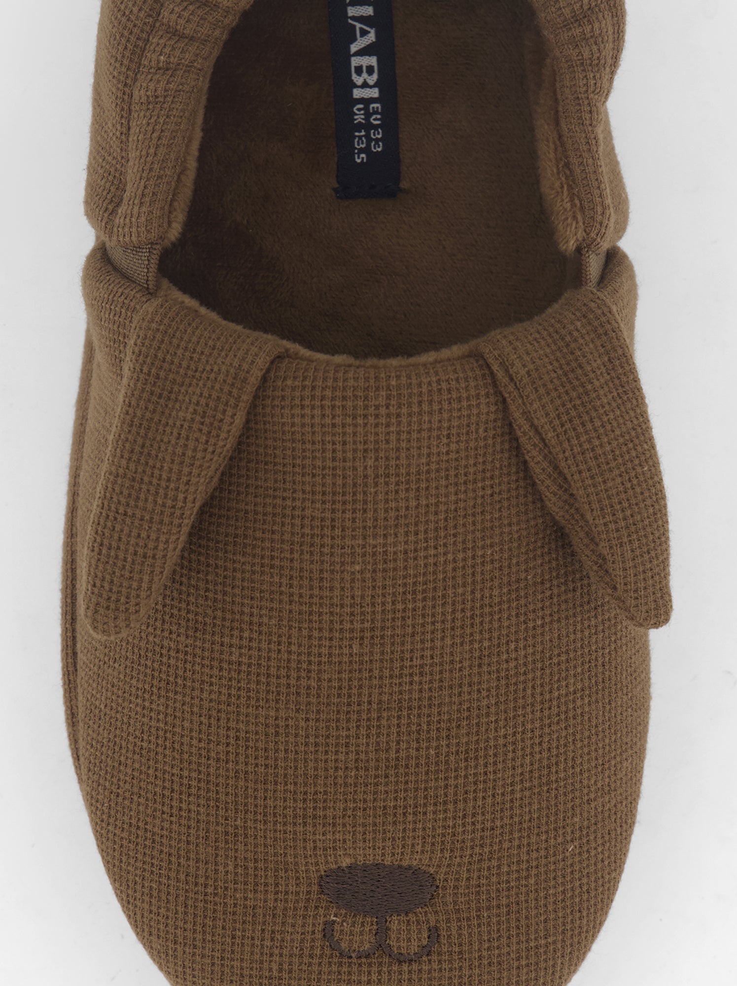 Chaussons forme charentaise - Marron