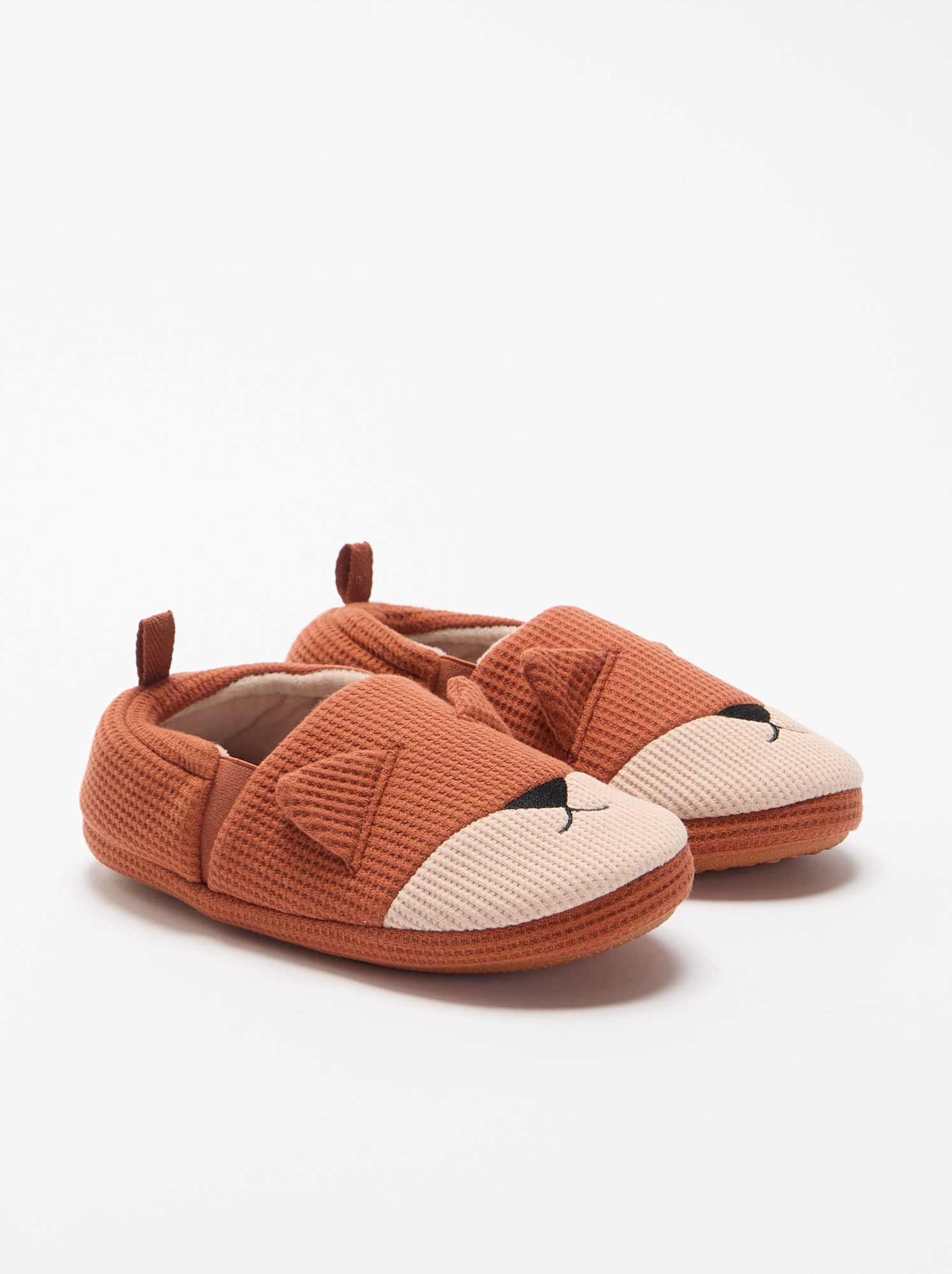 Chaussons forme charentaise - Orange