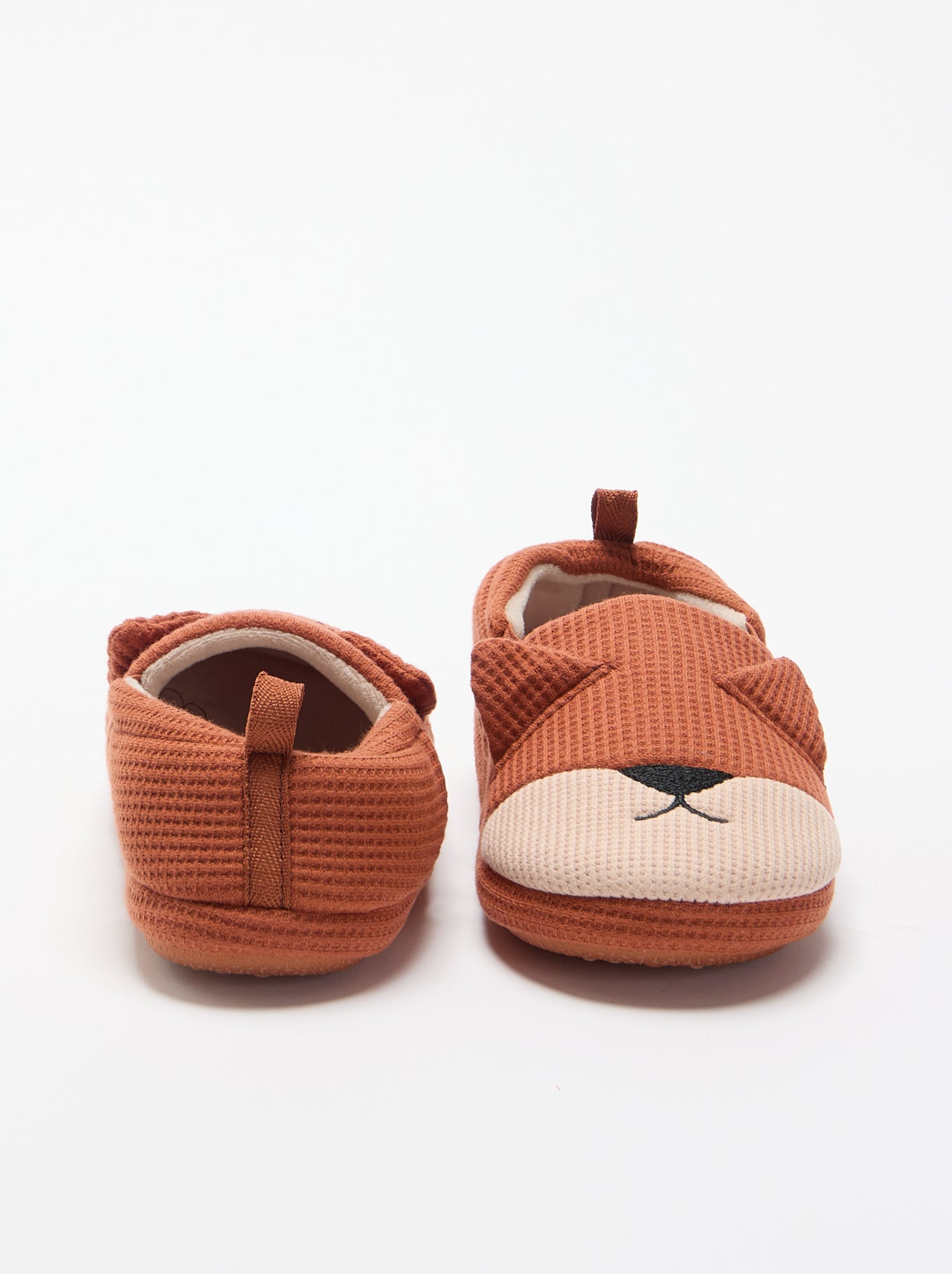 Chaussons forme charentaise - Orange