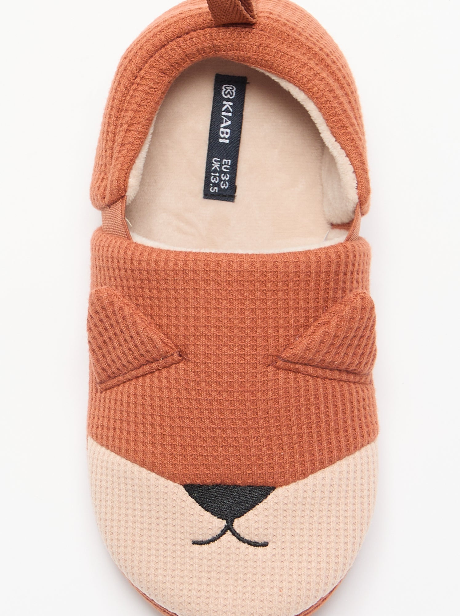 Chaussons forme charentaise - Orange