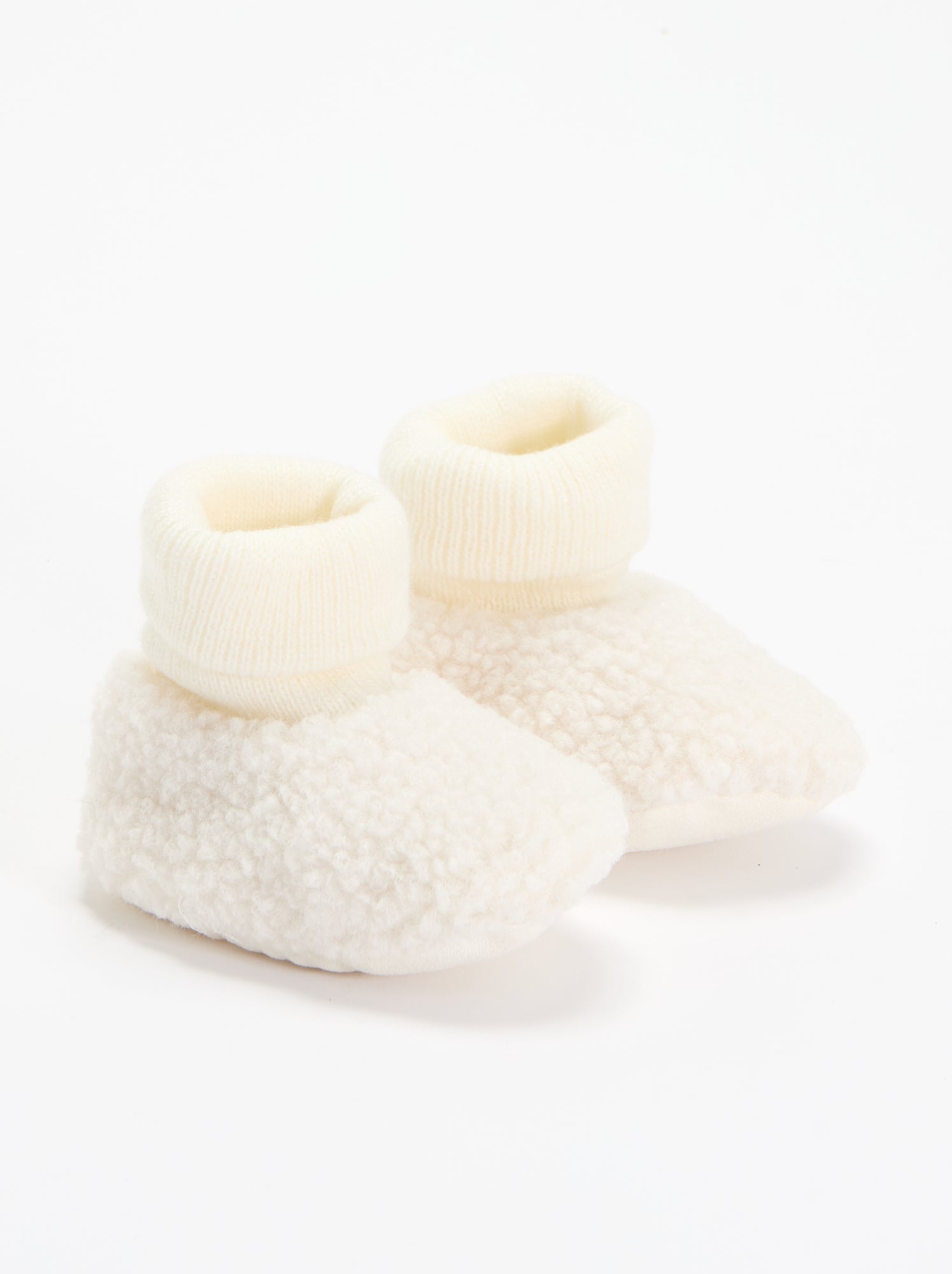 Chaussons fourrés - Blanc