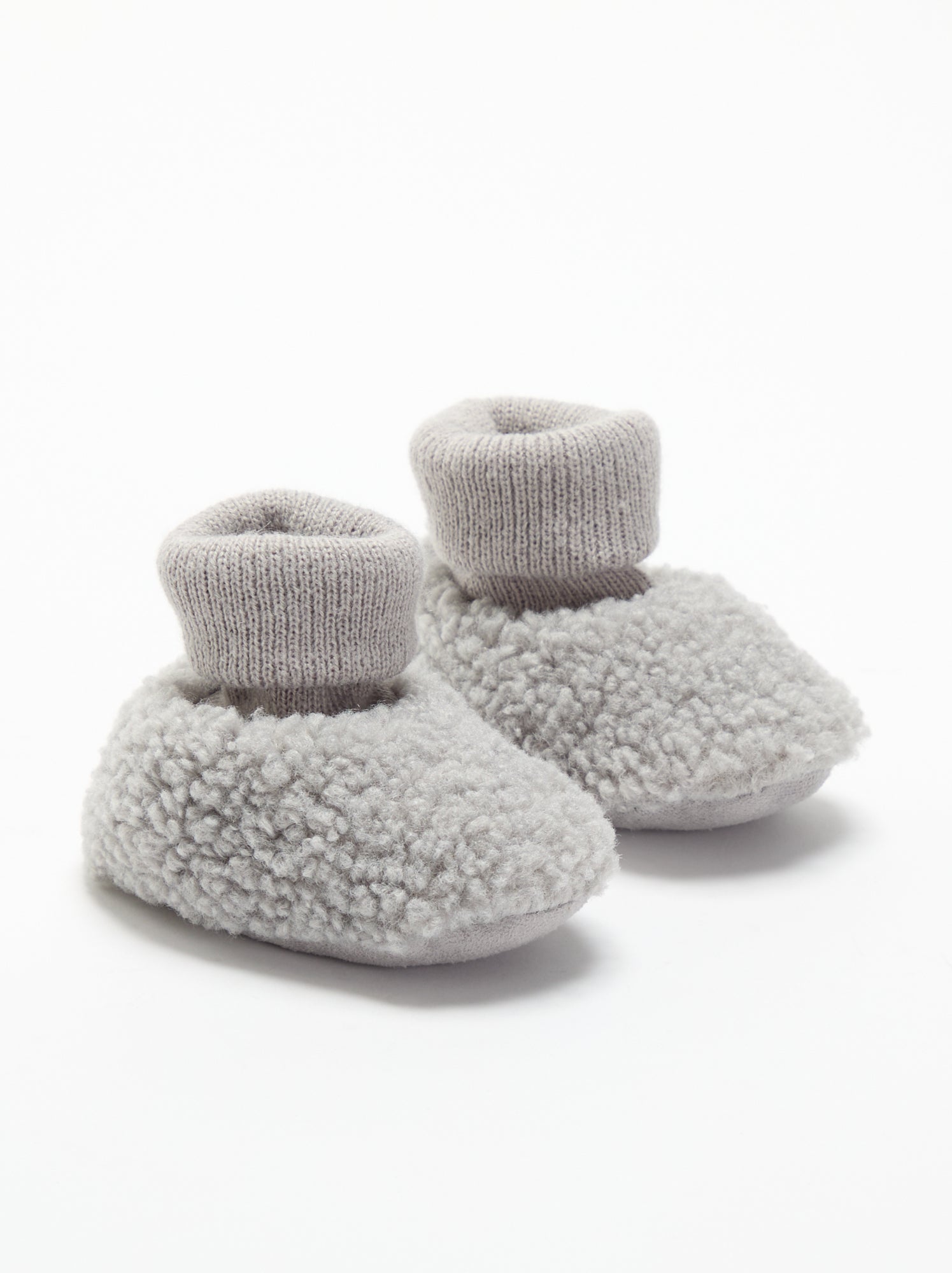 Chaussons fourrés - Gris