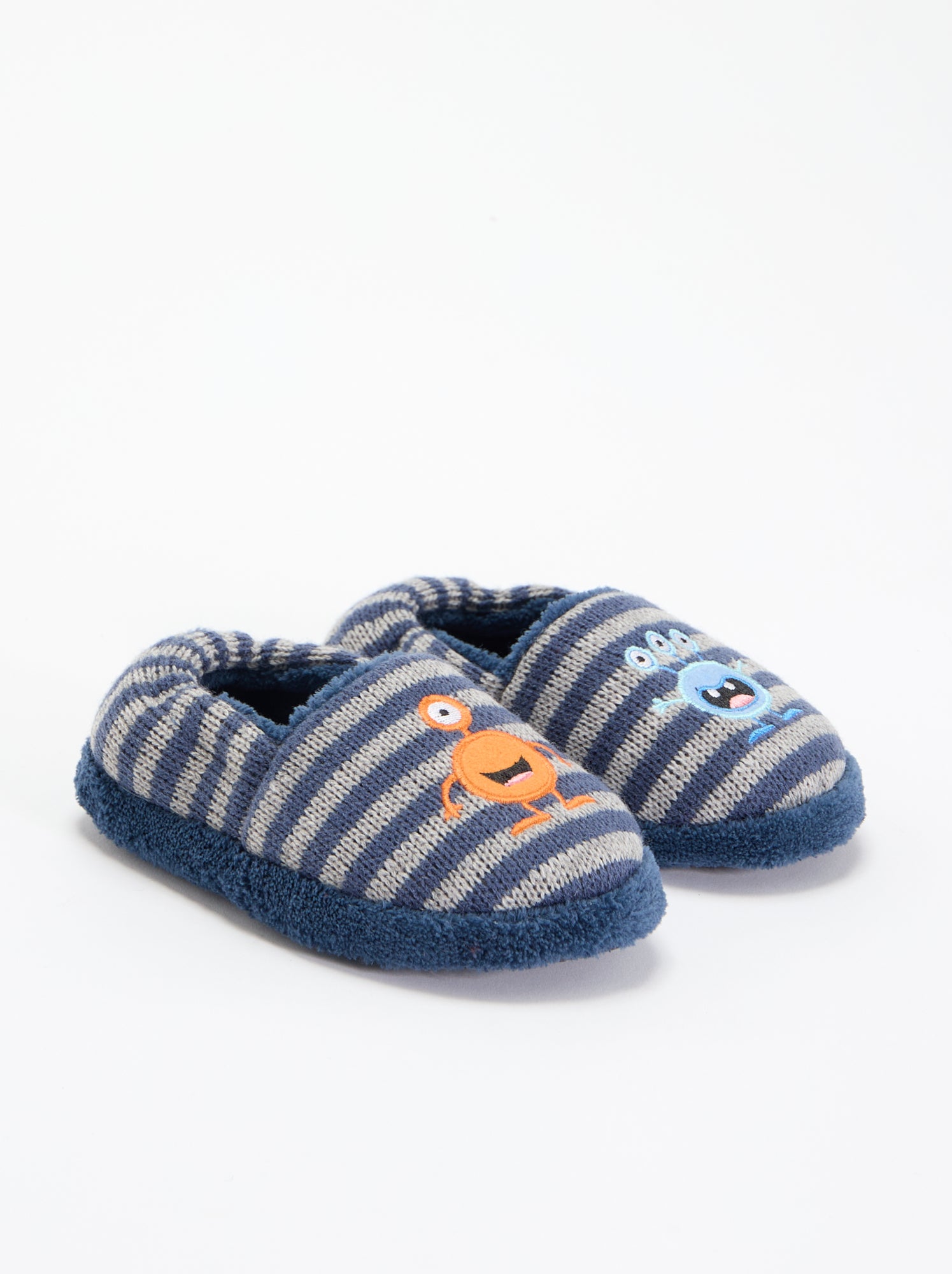 Chaussons intérieurs fourrés - Bleu