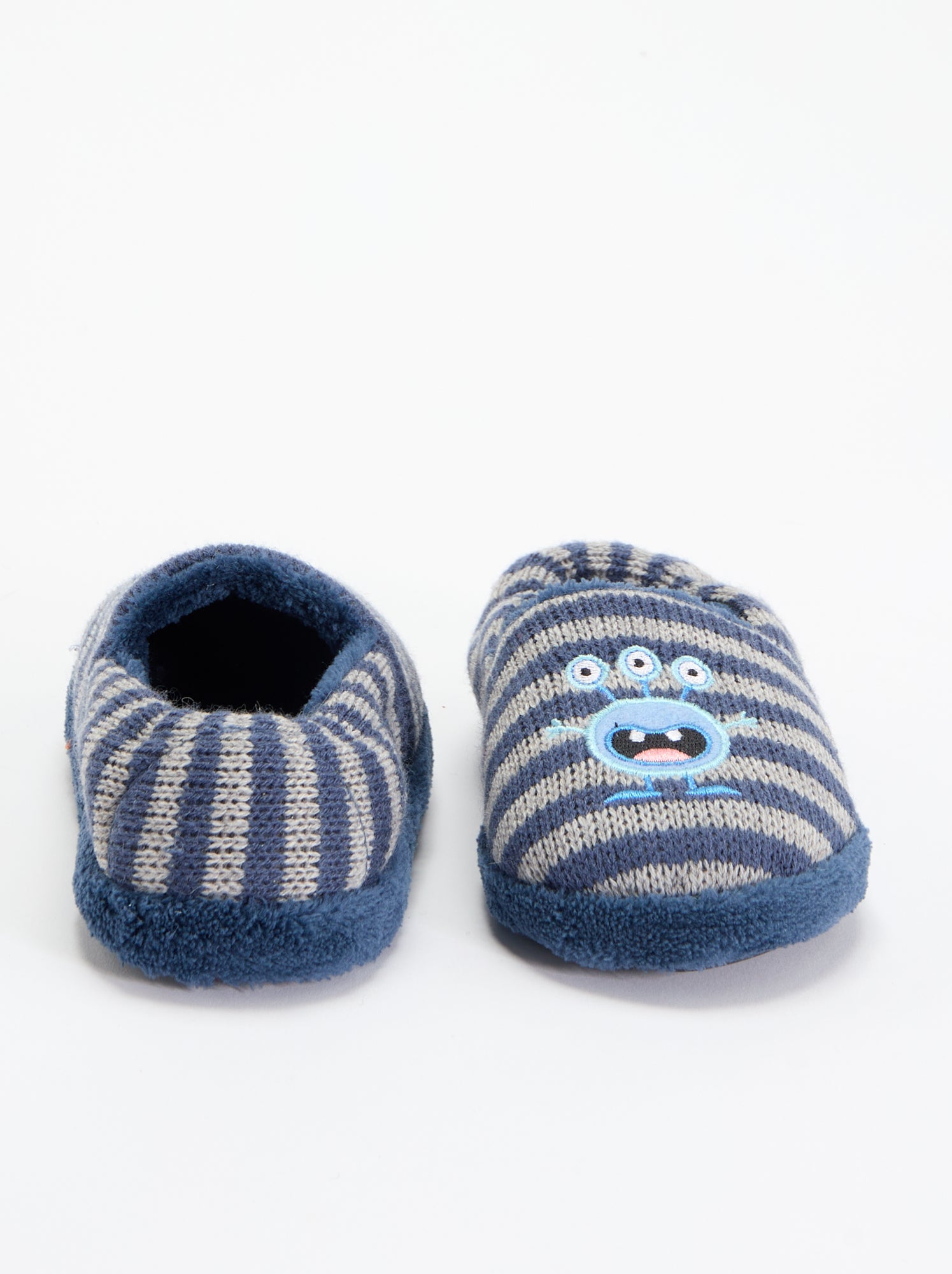 Chaussons intérieurs fourrés - Bleu