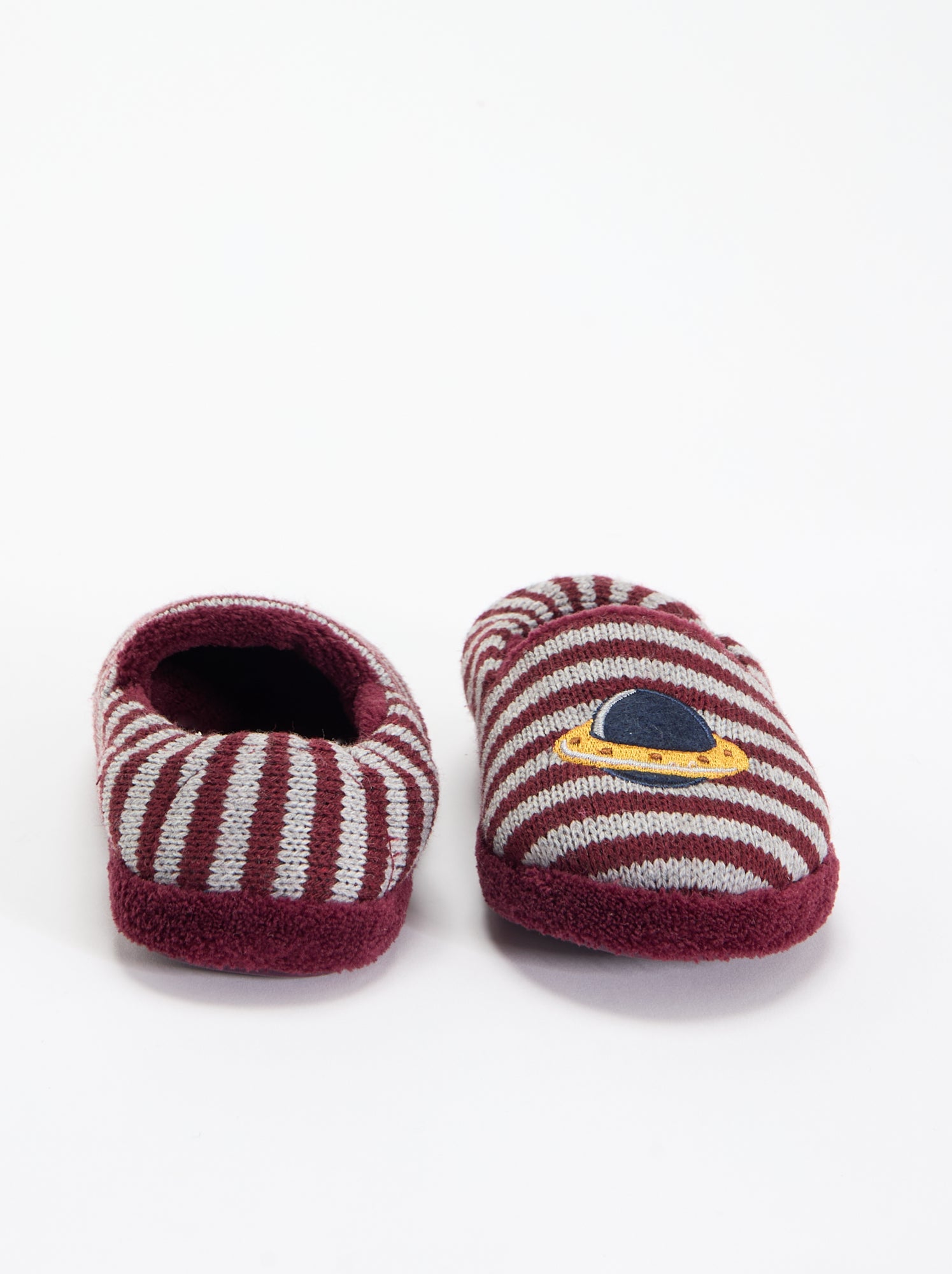 Chaussons intérieurs fourrés - Rouge