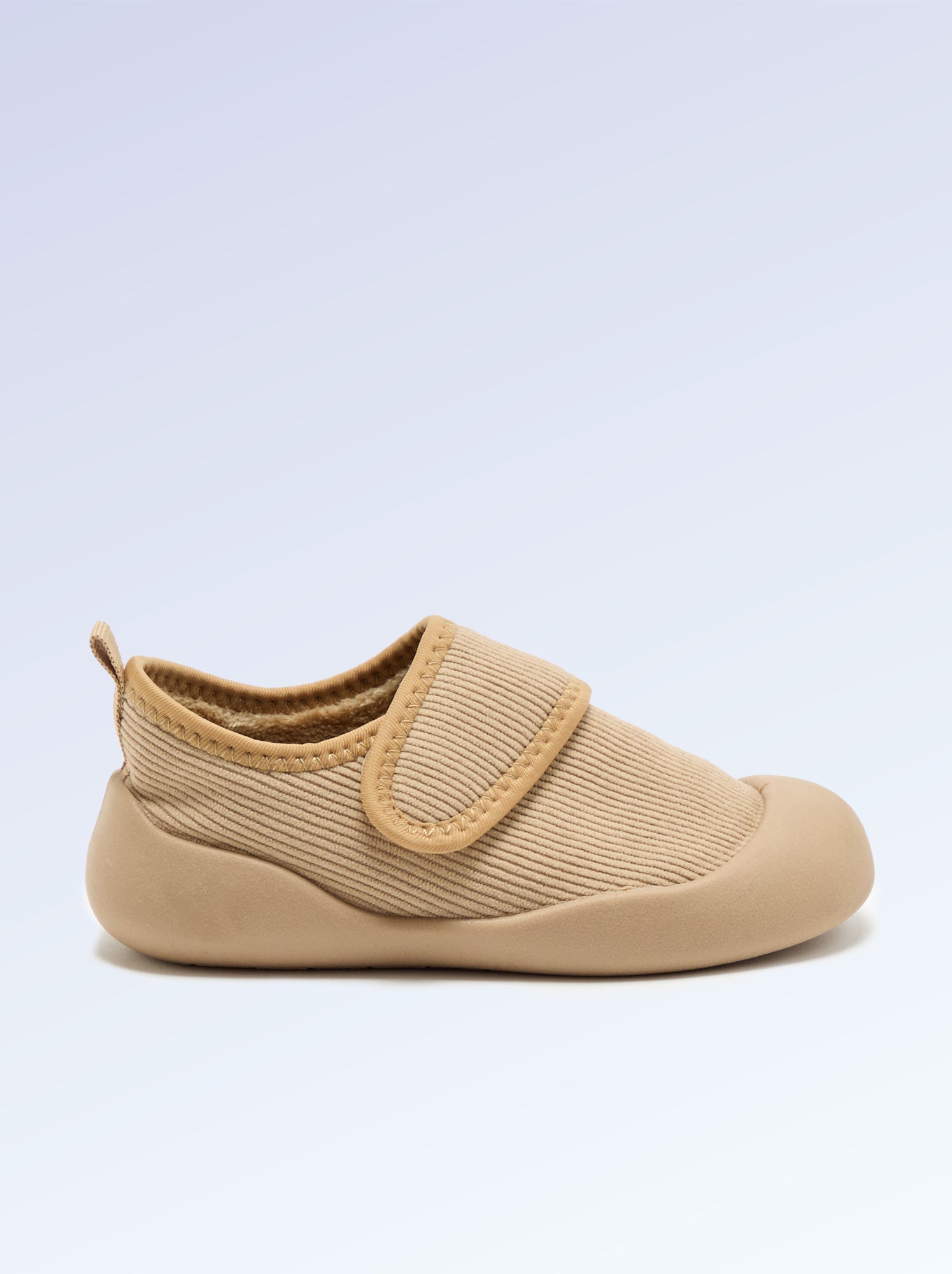 Chaussons 'Kitchoun' souples fourrés - Beige