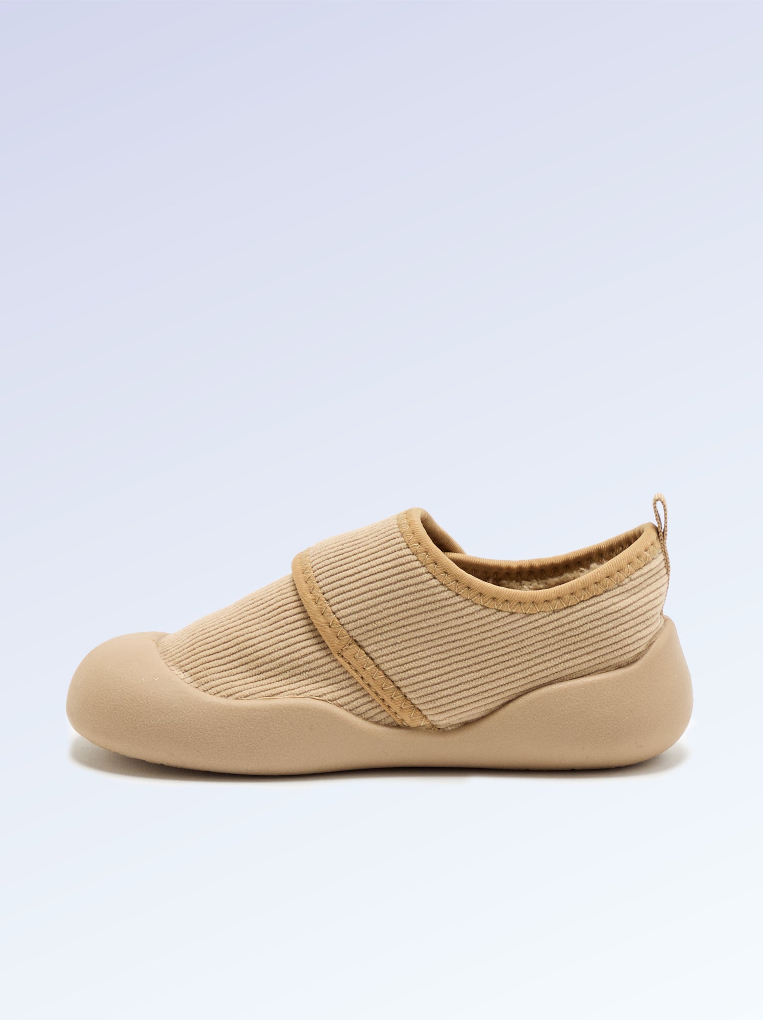 Chaussons 'Kitchoun' souples fourrés - Beige