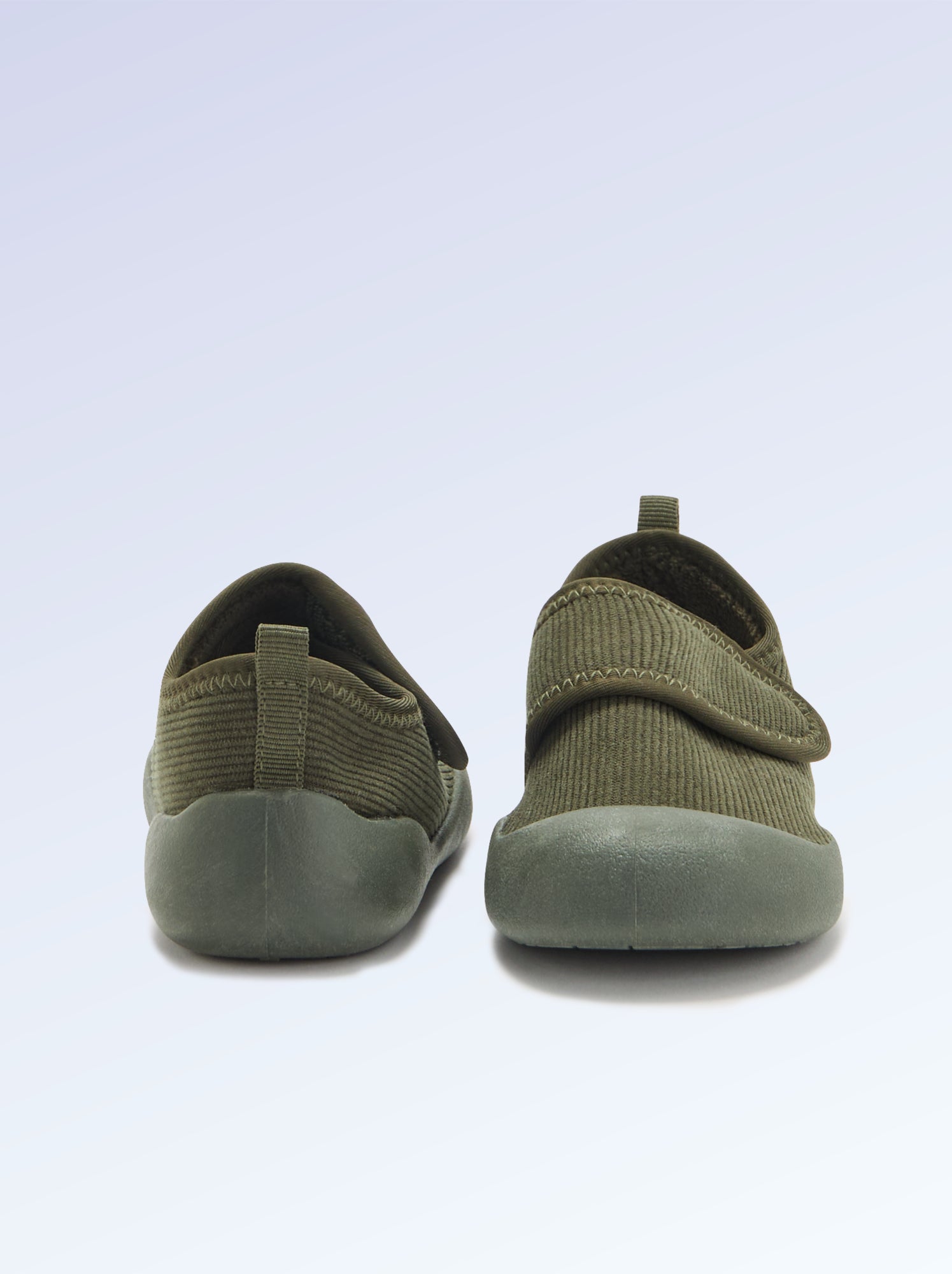 Chaussons 'Kitchoun' souples fourrés - Kaki