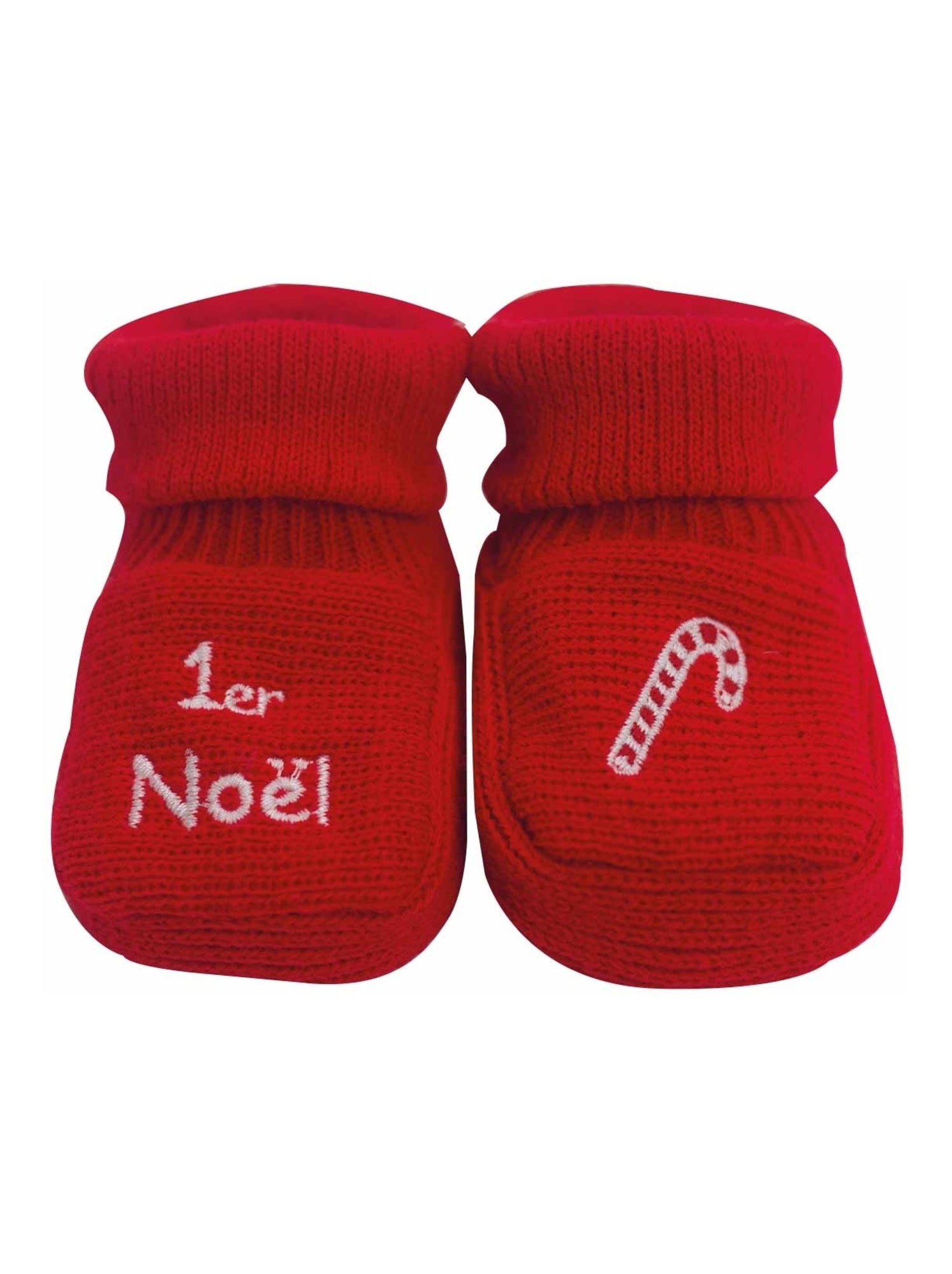Chaussons Mon premier Noël - Rouge