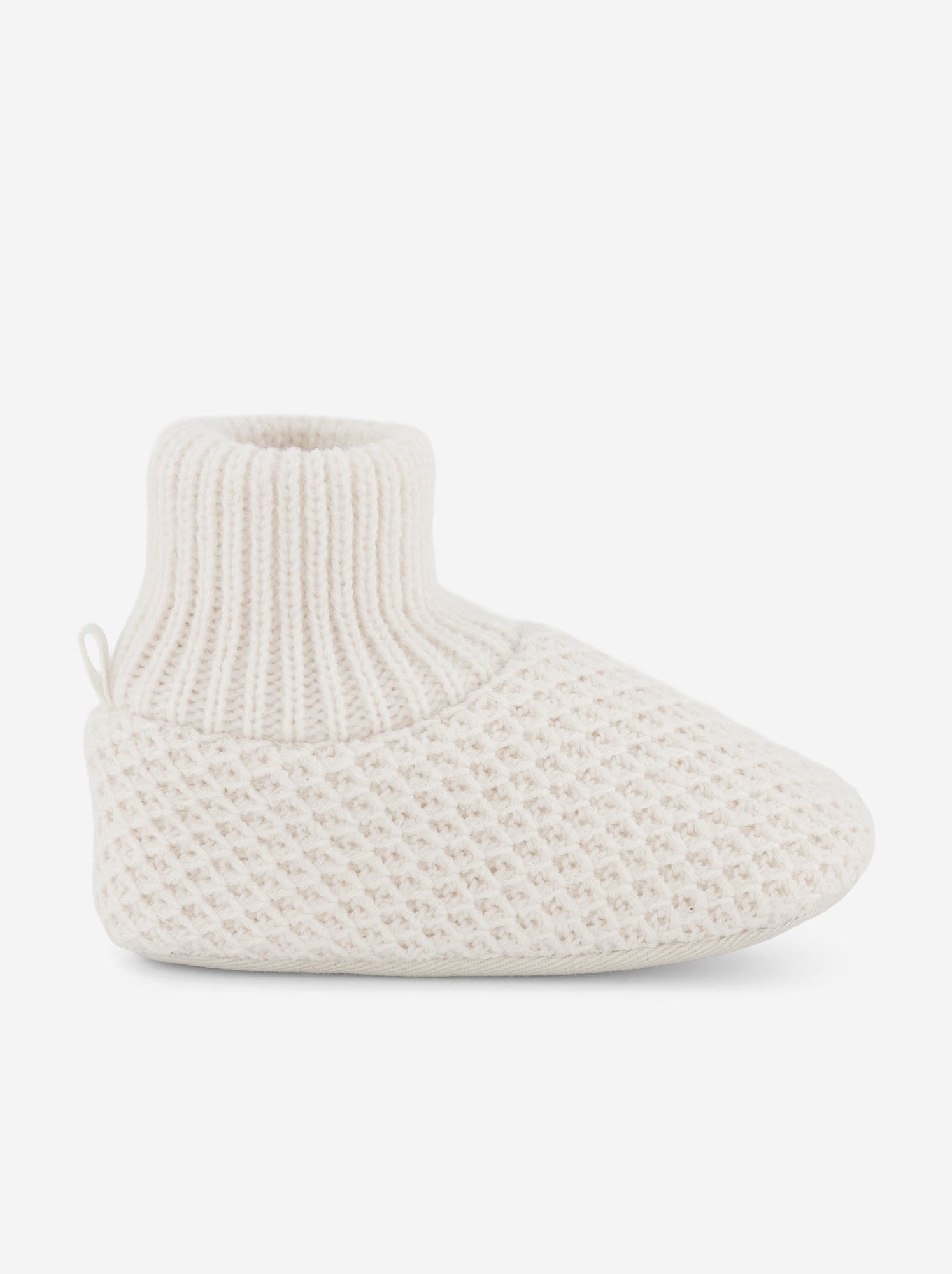 Chaussons montants en maille - Beige