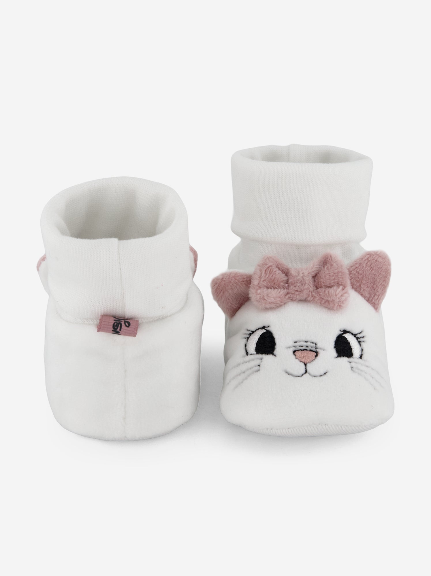 Chaussons montants 'Marie' - Blanc