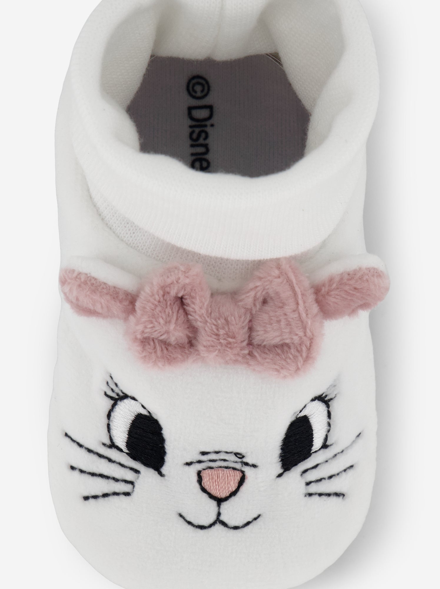 Chaussons montants 'Marie' - Blanc