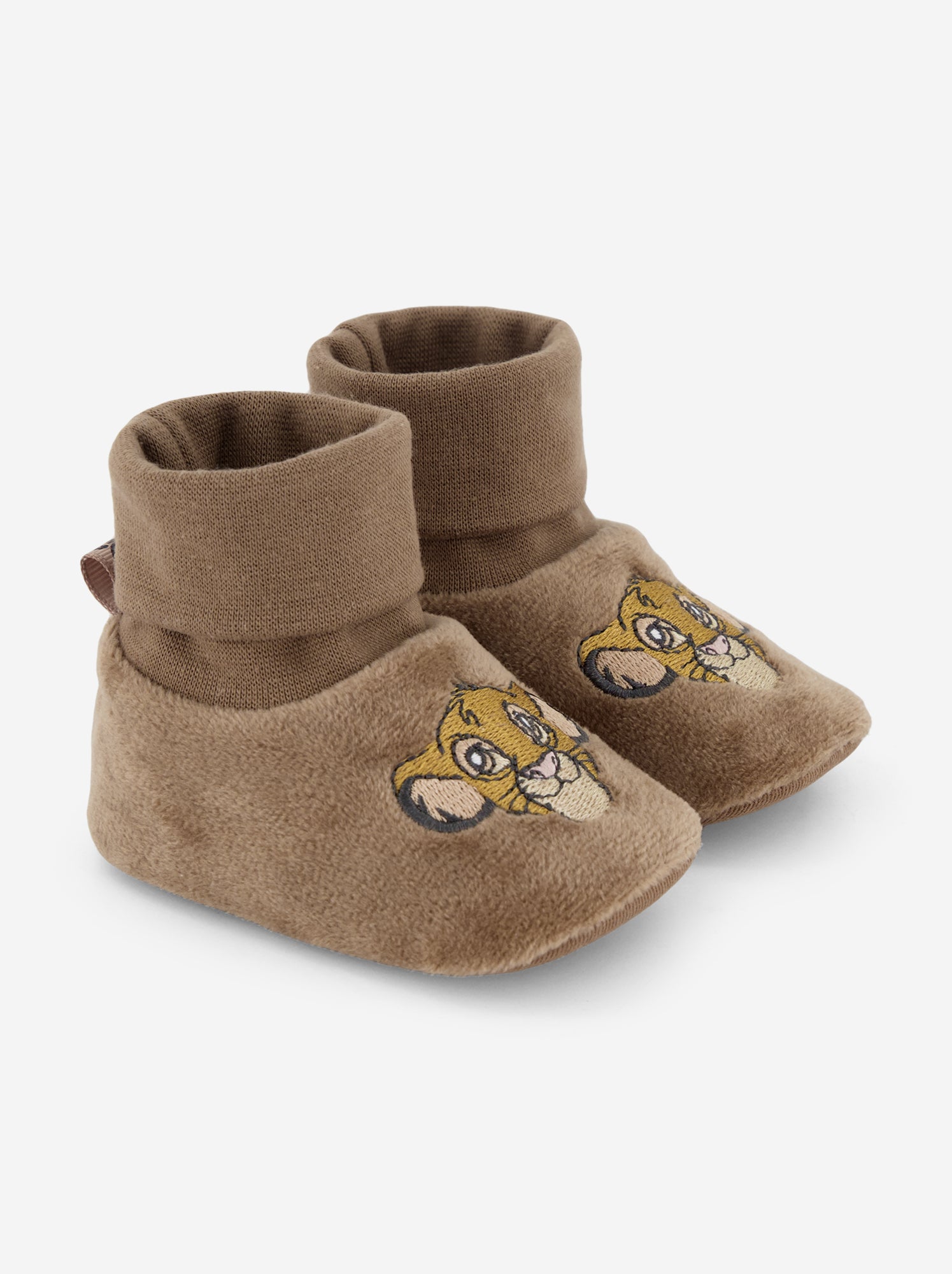Chaussons montants 'Marie' - Marron