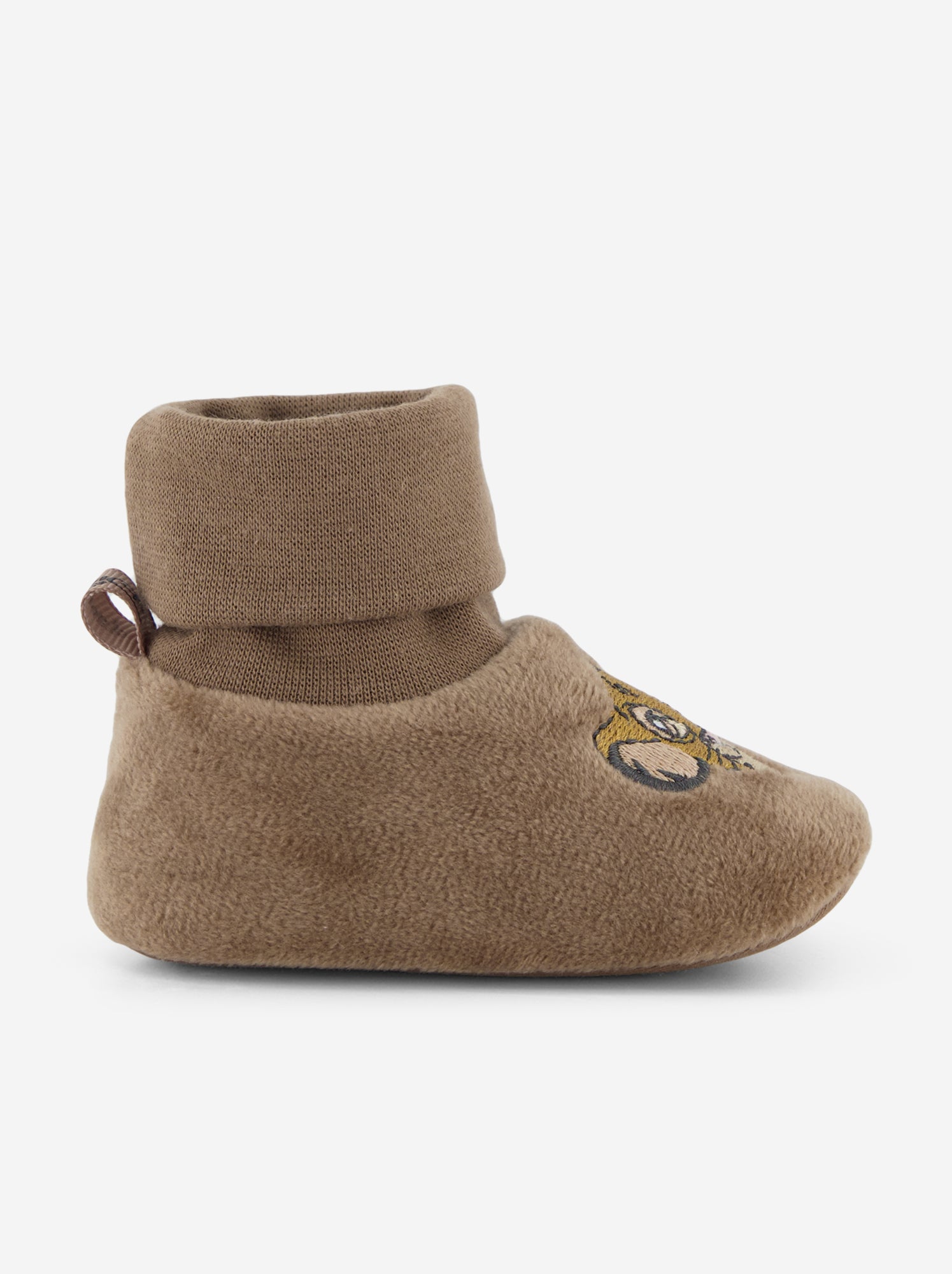 Chaussons montants 'Marie' - Marron