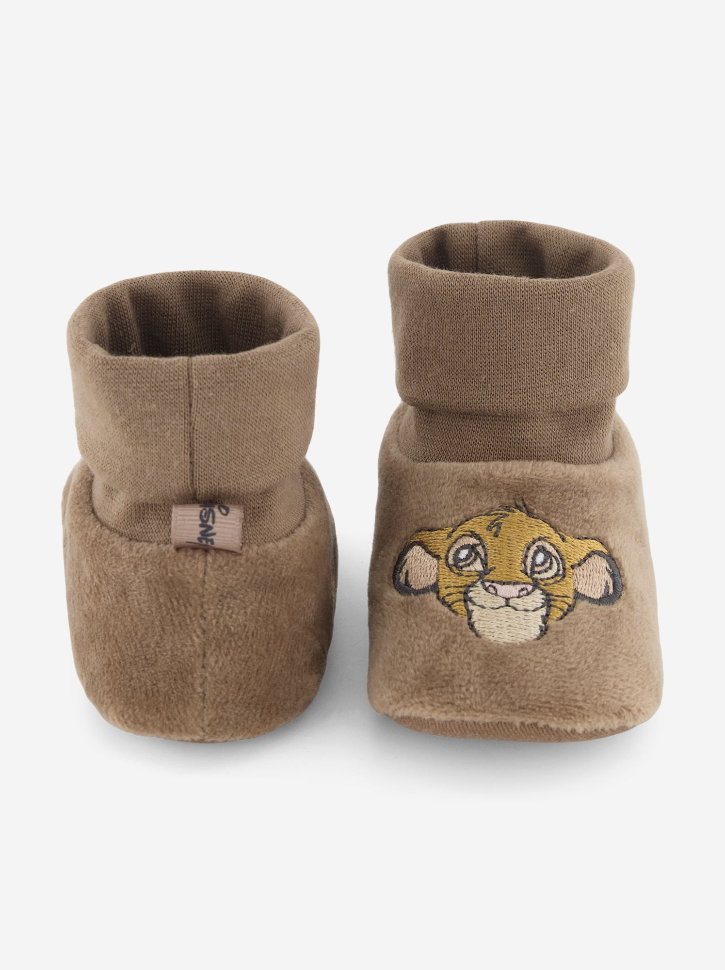 Chaussons montants 'Marie' - Marron