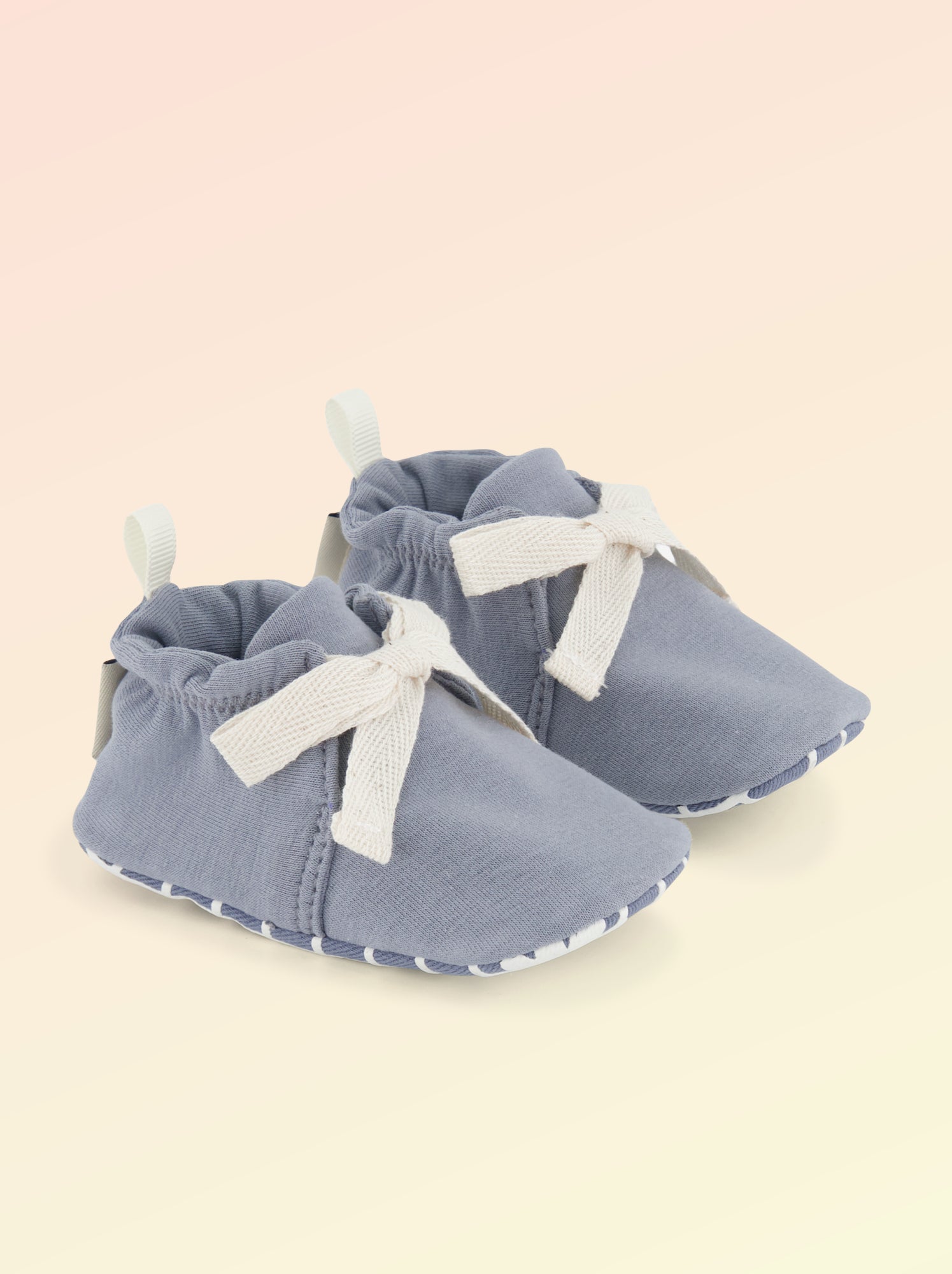 Chaussons motricité 1 'se retourner' - Kitchoun - Bleu