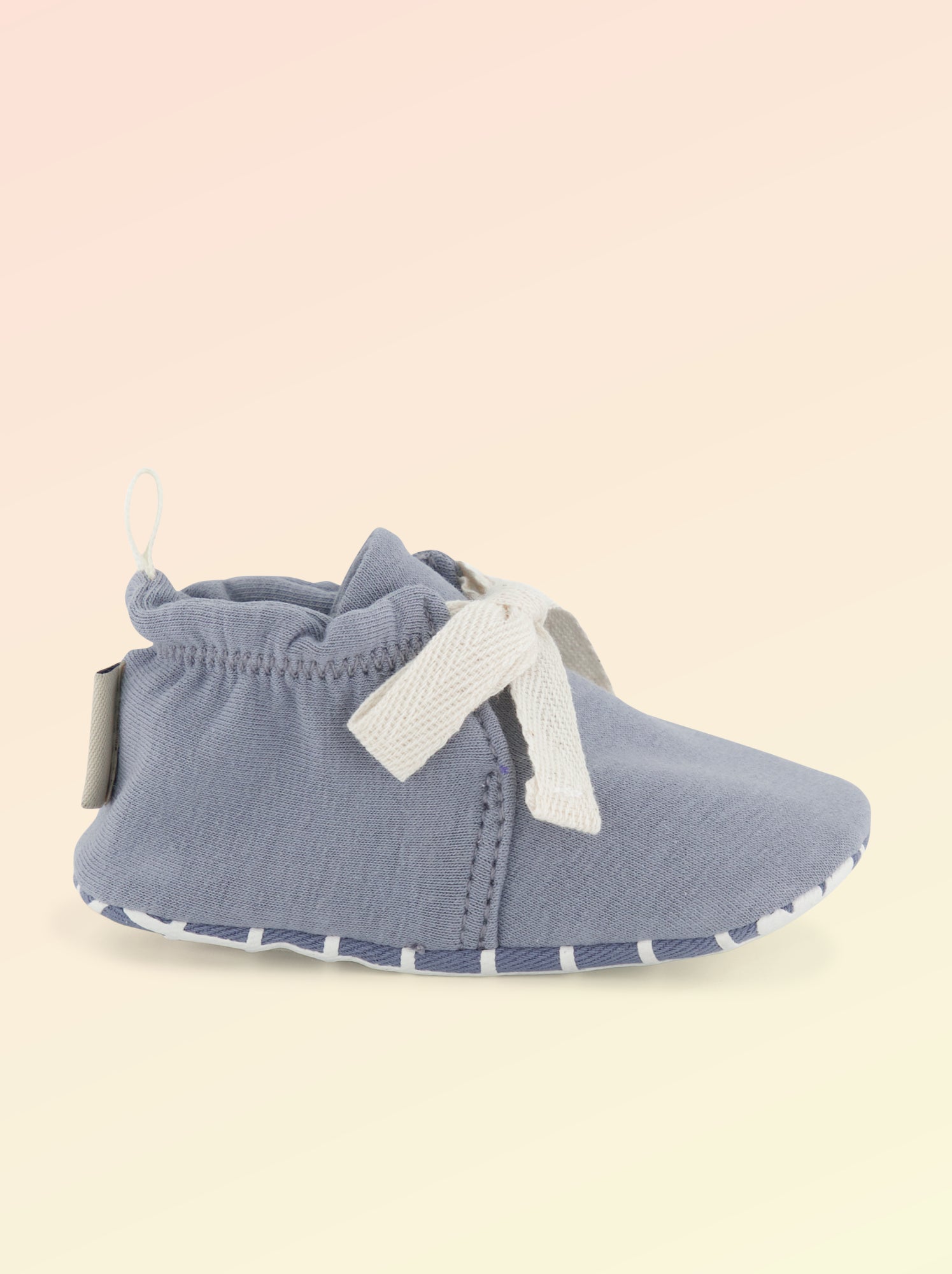 Chaussons motricité 1 'se retourner' - Kitchoun - Bleu