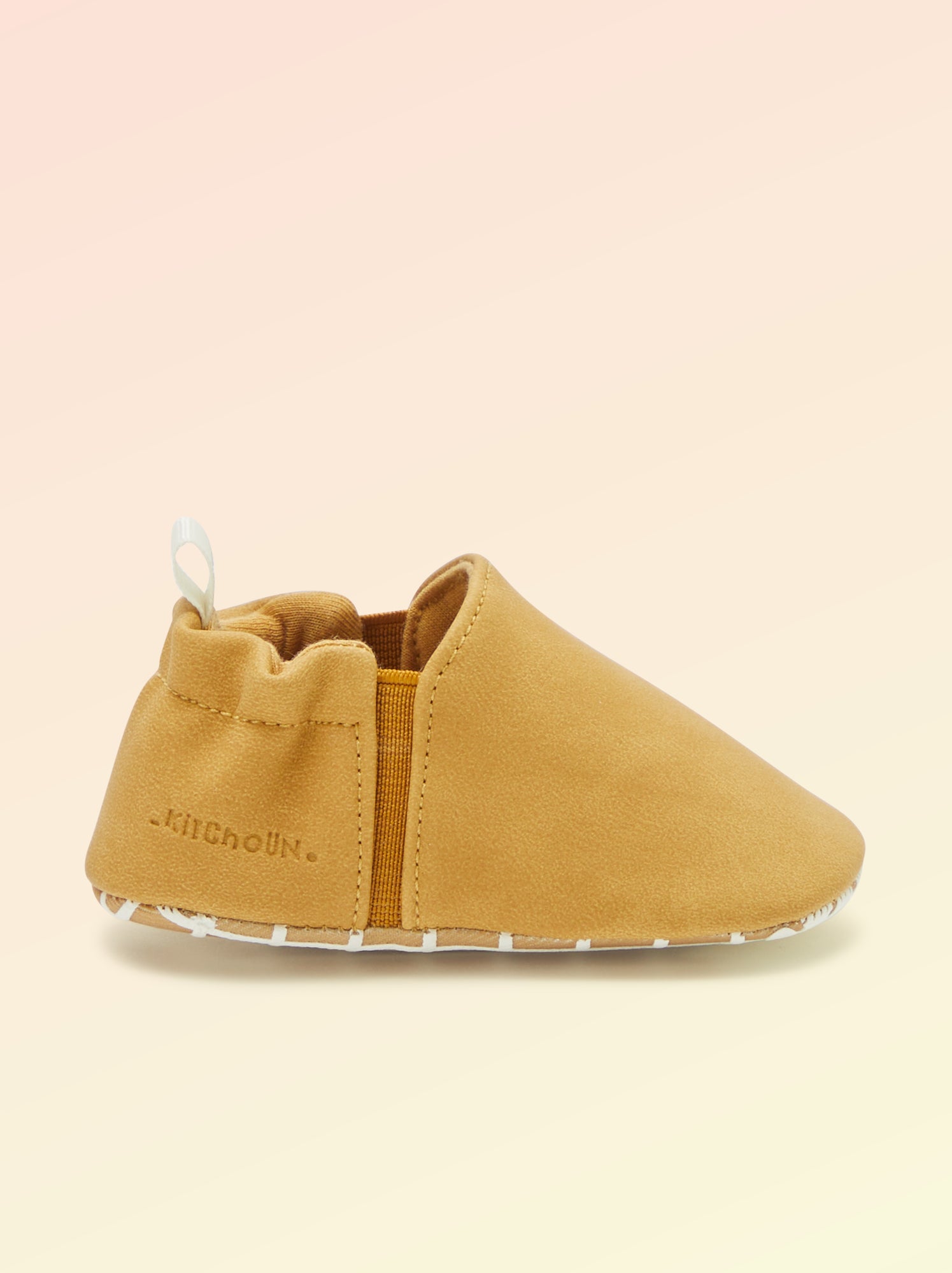 Chaussons motricité 1 'se retourner' - Kitchoun - Jaune