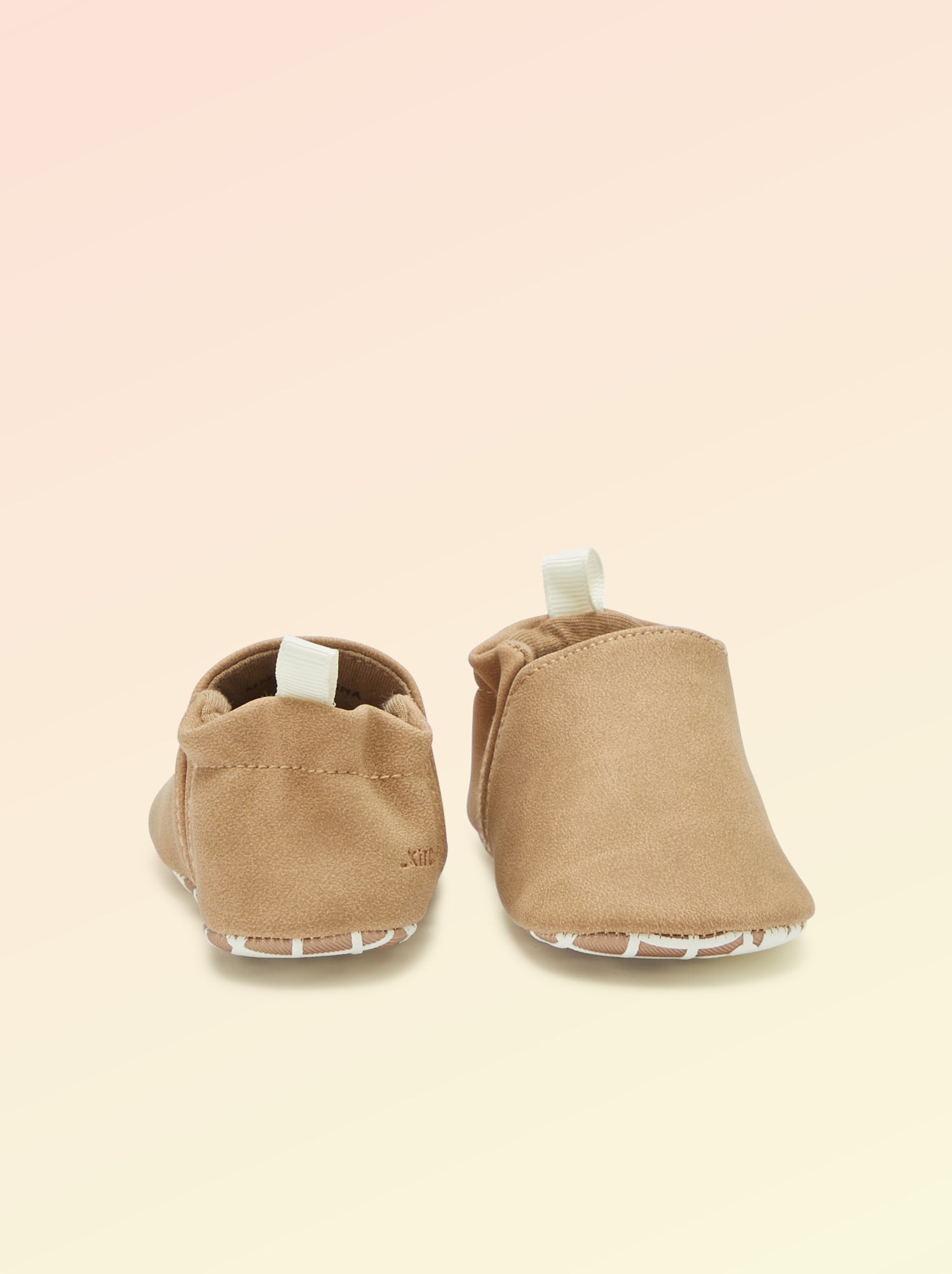 Chaussons motricité 1 'se retourner' - Kitchoun - Marron