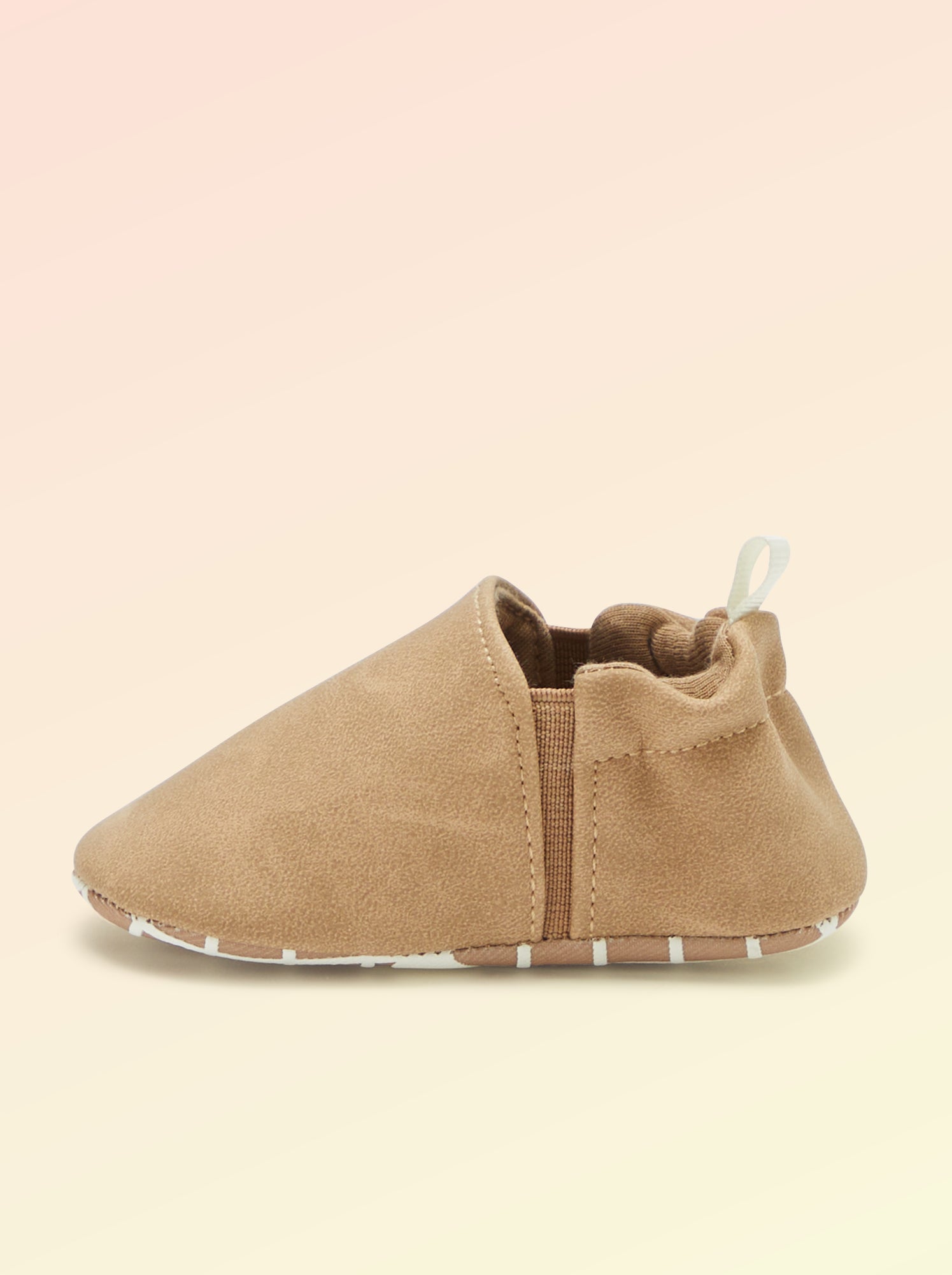 Chaussons motricité 1 'se retourner' - Kitchoun - Marron