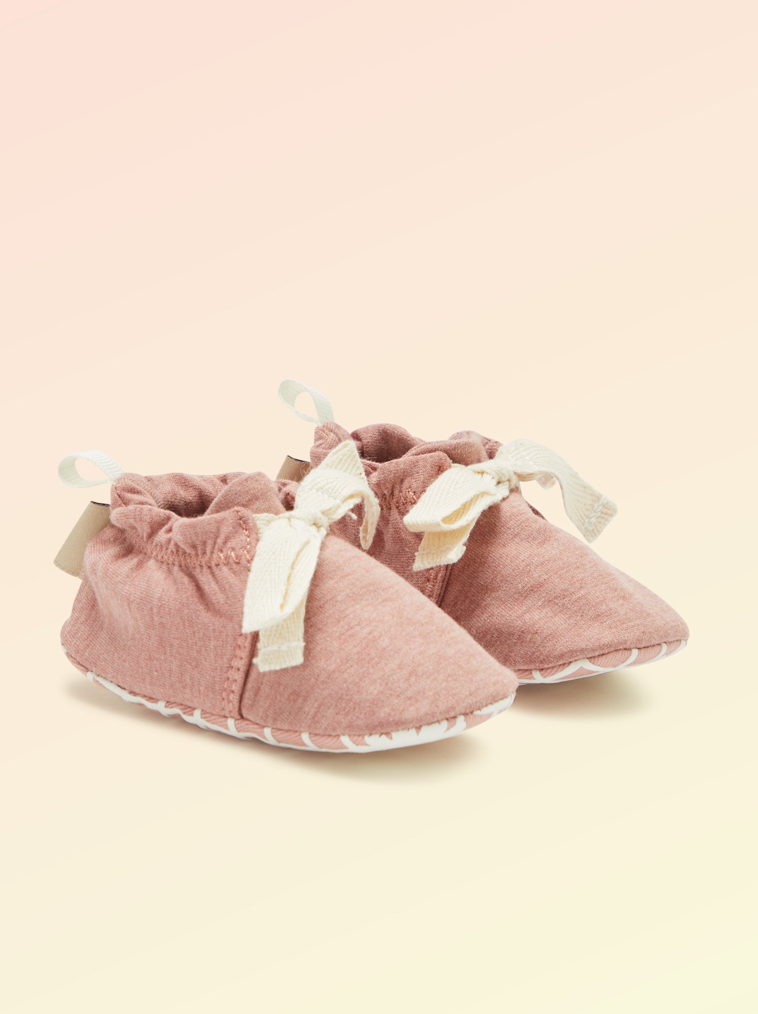 Chaussons motricité 1 'se retourner' - Kitchoun - Rose