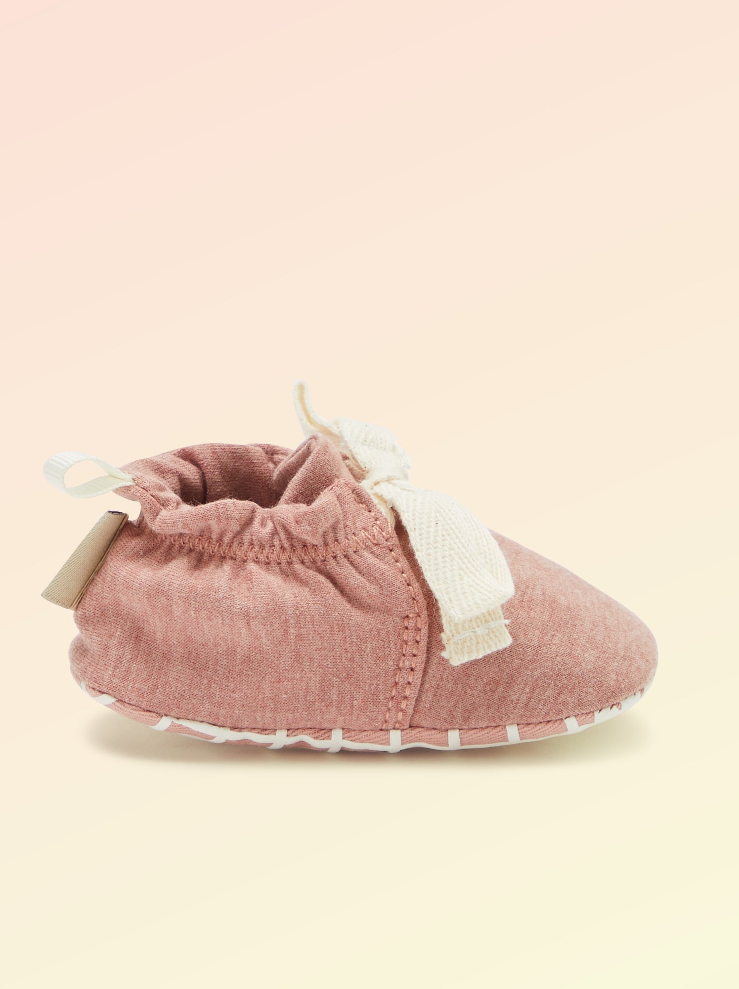 Chaussons motricité 1 'se retourner' - Kitchoun - Rose
