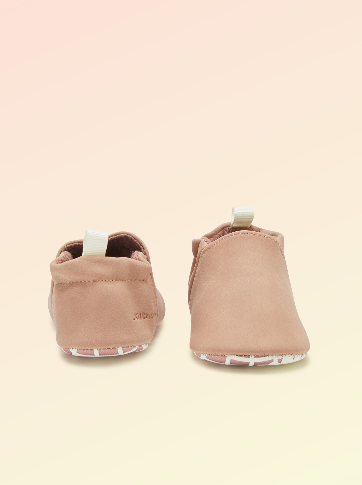Chaussons motricité 1 'se retourner' - Kitchoun - Rose