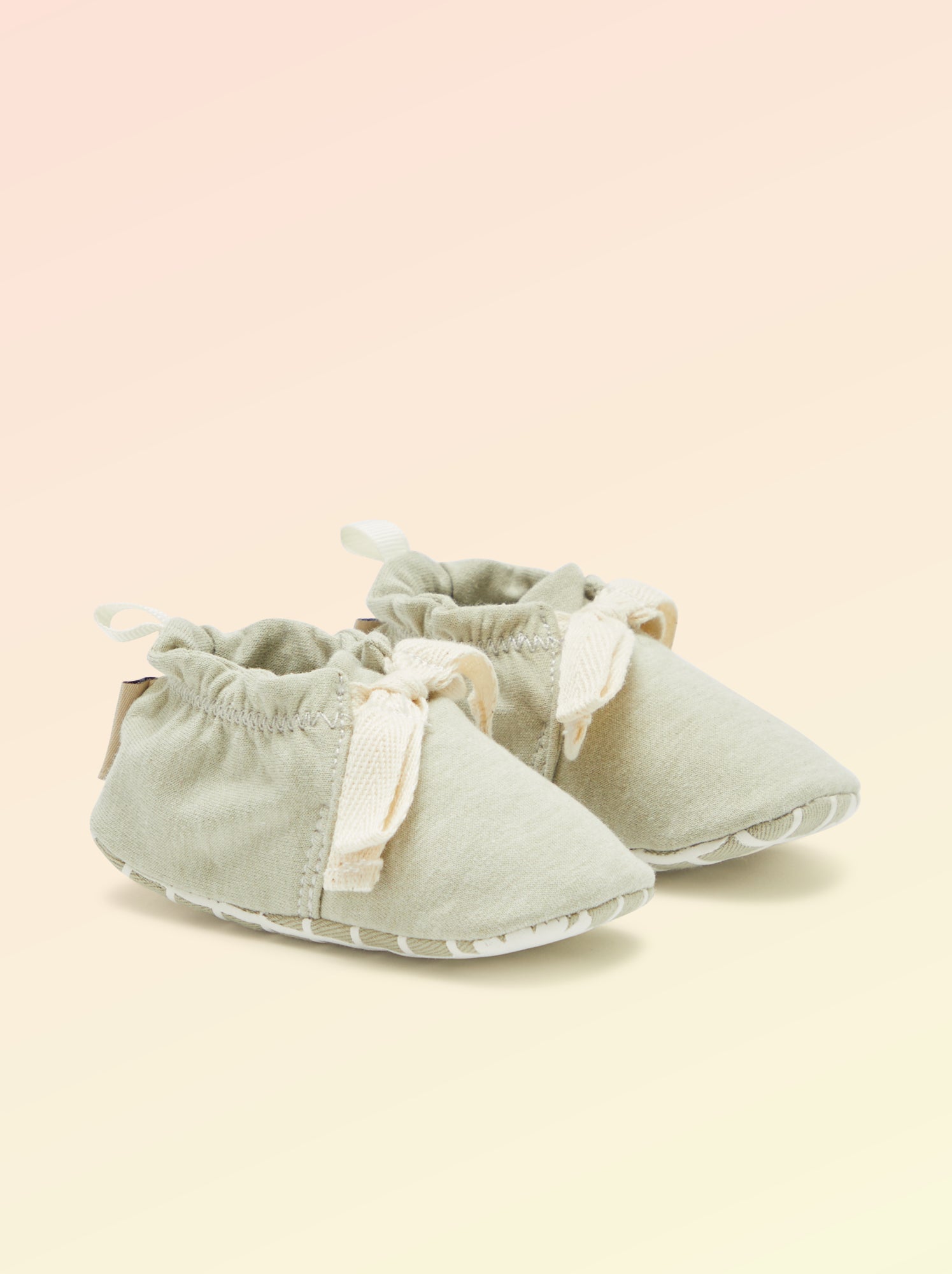 Chaussons motricité 1 'se retourner' - Kitchoun - Vert