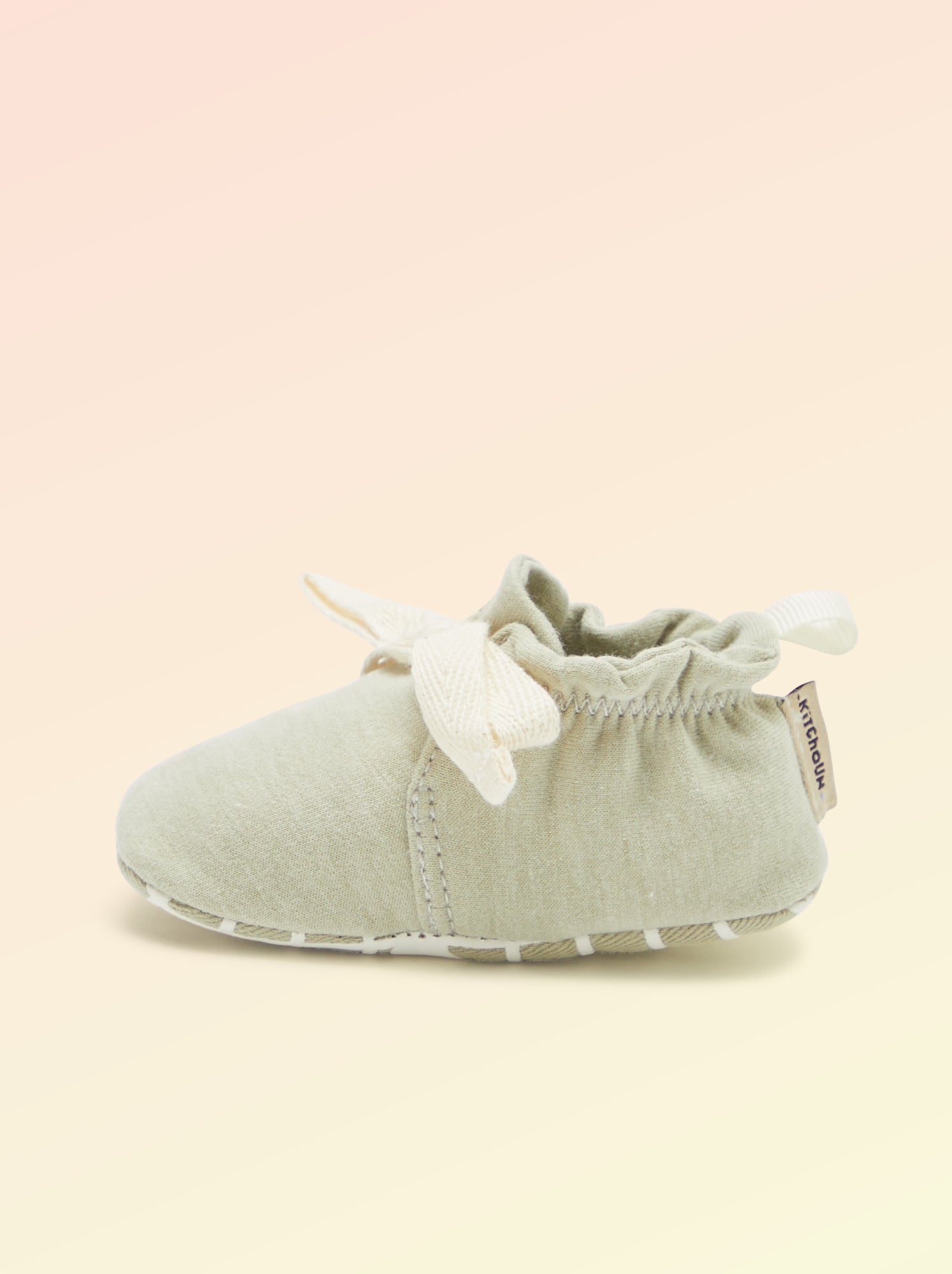 Chaussons motricité 1 'se retourner' - Kitchoun - Vert
