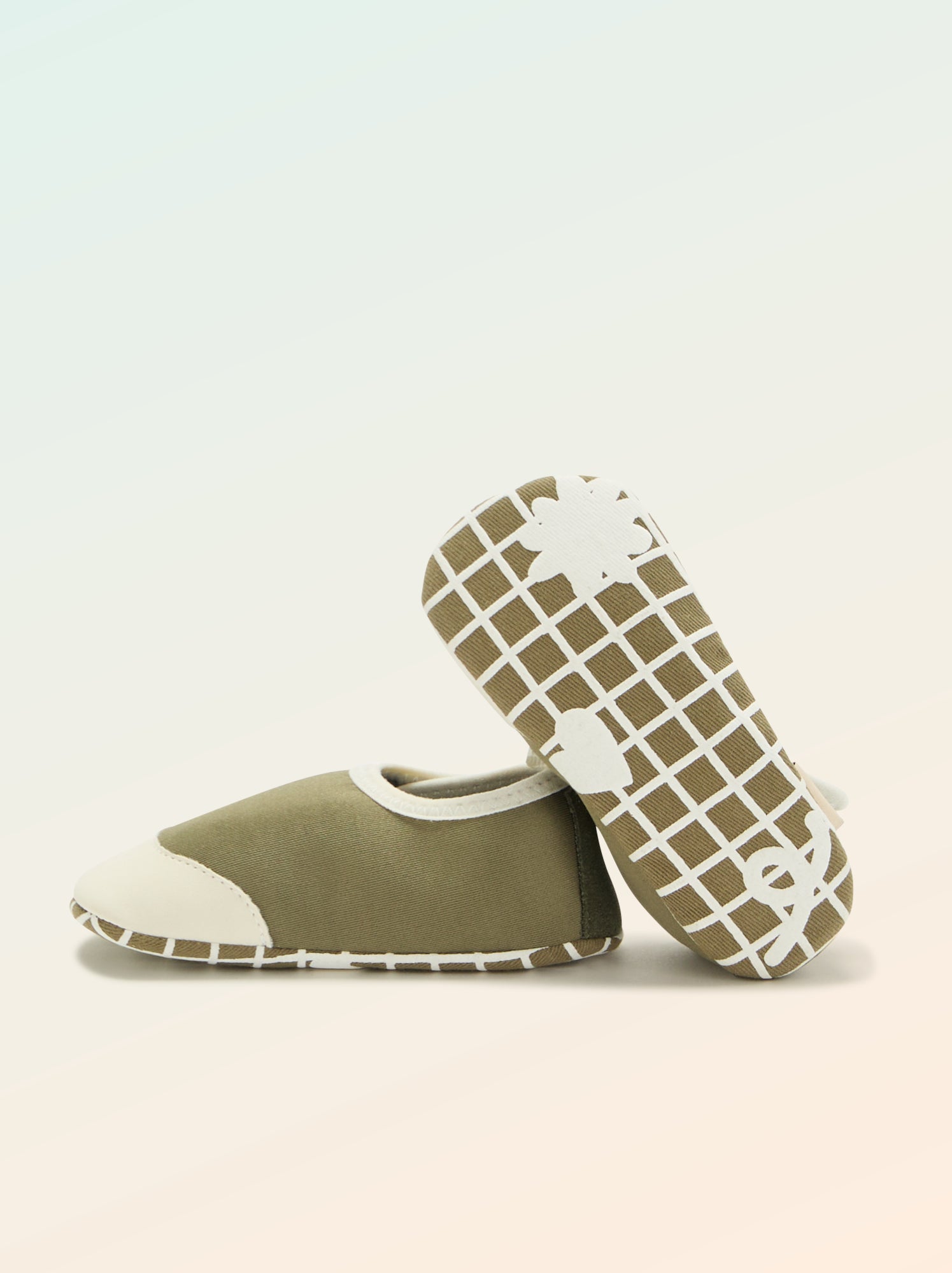 Chaussons motricité 2 '4 pattes' - Kitchoun - Vert